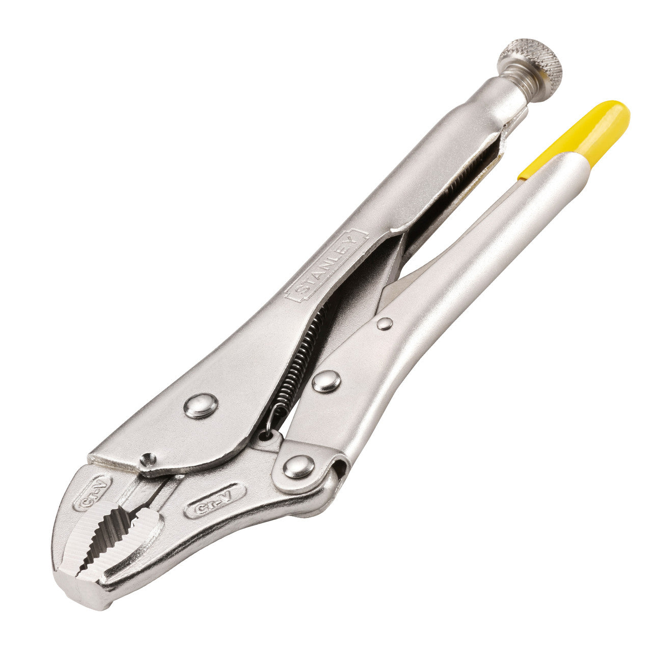 Stanley 225mm Curved Jaw Locking Pliers MaxSteel Built-in wire cutter 0-84-809