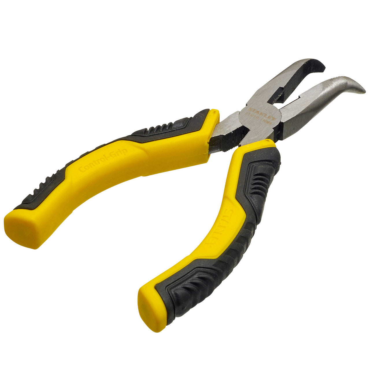 Stanley Dynagrip Long Bent Nose Pliers 150mm Jaws 47mm Long STHT0-75065