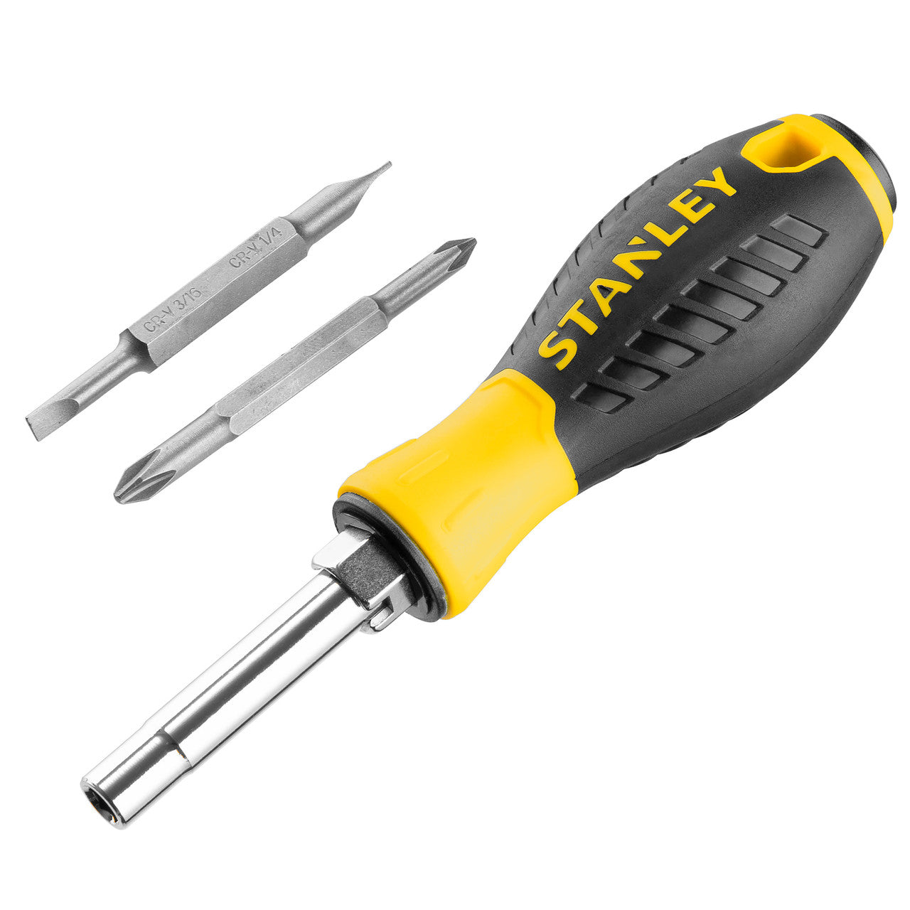 Stanley Screwdriver Hex Drive Slotted Phillip 6 Way Slip Resistant Grip 0-68-012