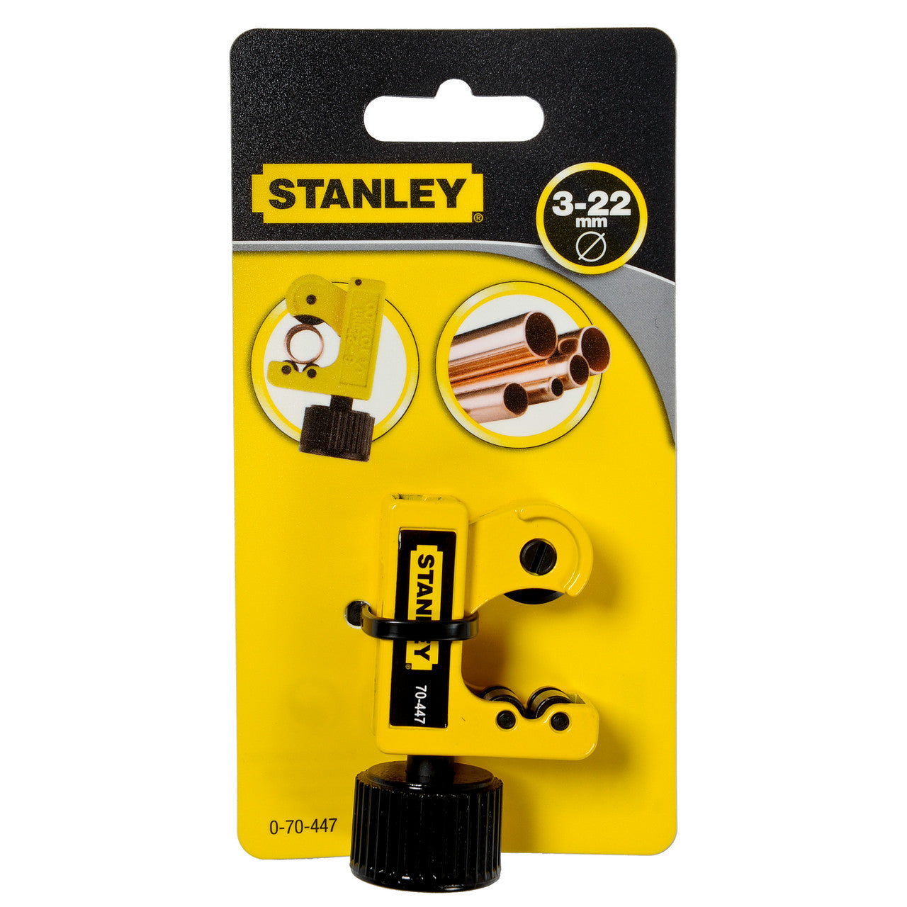 Stanley Adjustable Pipe Cutter 3-22mm For Metal Piping STA-0-70-447