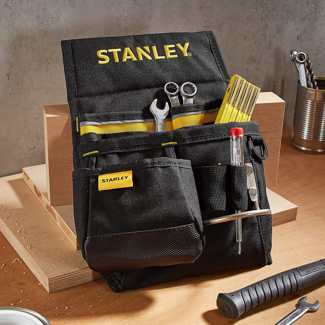 Stanley Tool Pouch With Hammer Loop For Tool Belt Size 30 x 21 x 6cm 1-96-181