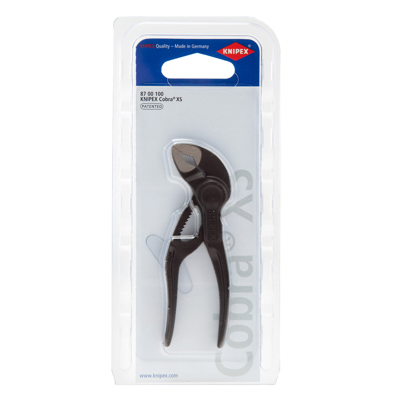 Knipex Cobra XS Water Pump Pliers 100mm 8700100BK