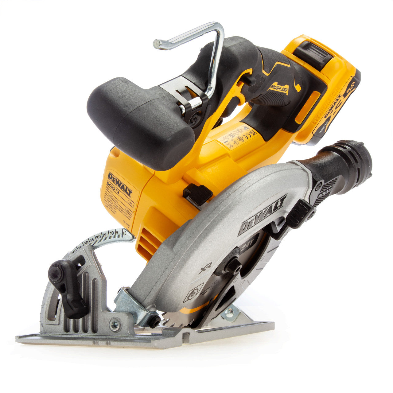 Dewalt DCS512P2 12V XR 140mm Circular Saw (2 x 5.0Ah Batteries) in TSTAK Box