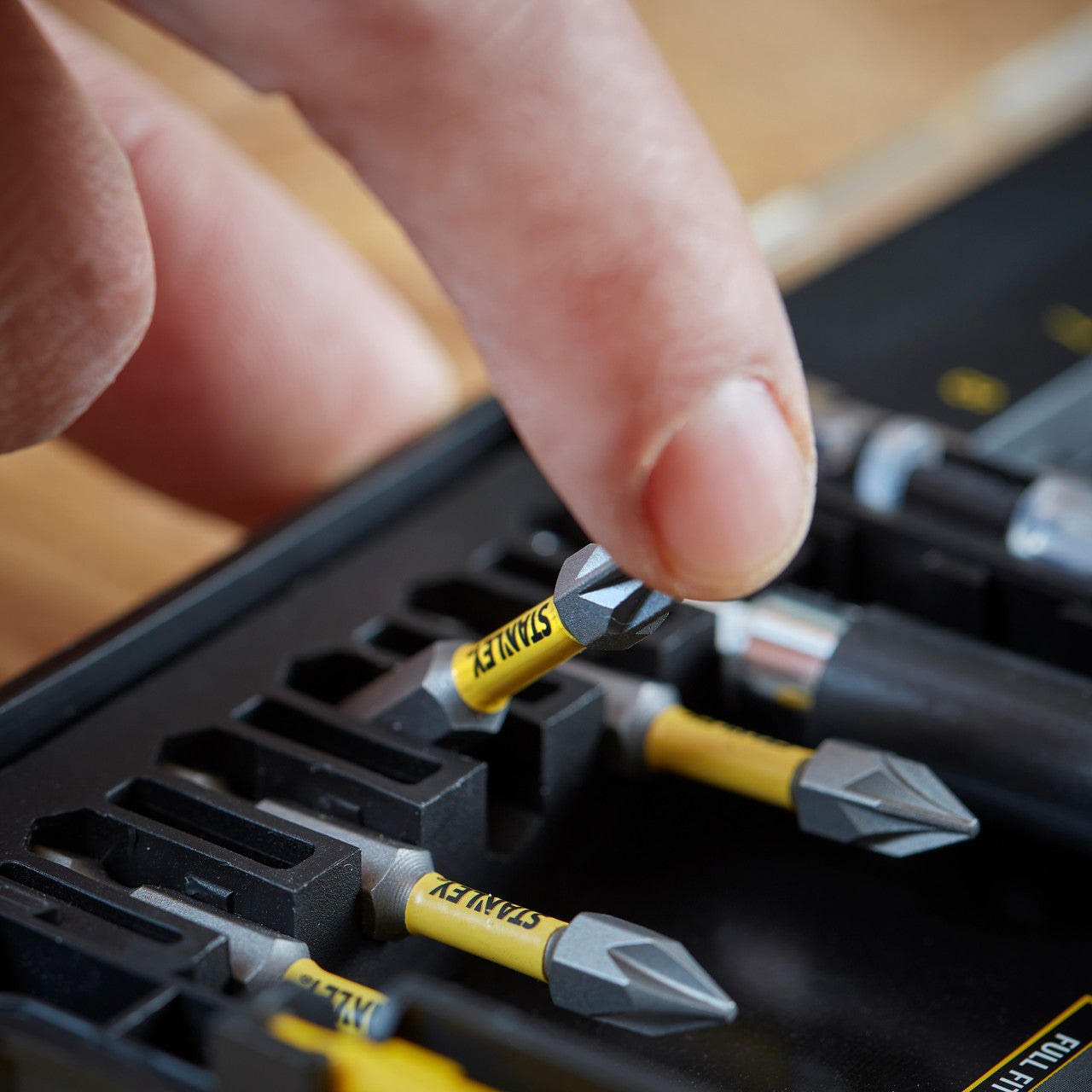 Stanley FatMax Impact Torsion Screwdriver Bit Set in Stack Case 32 Pc STA88557