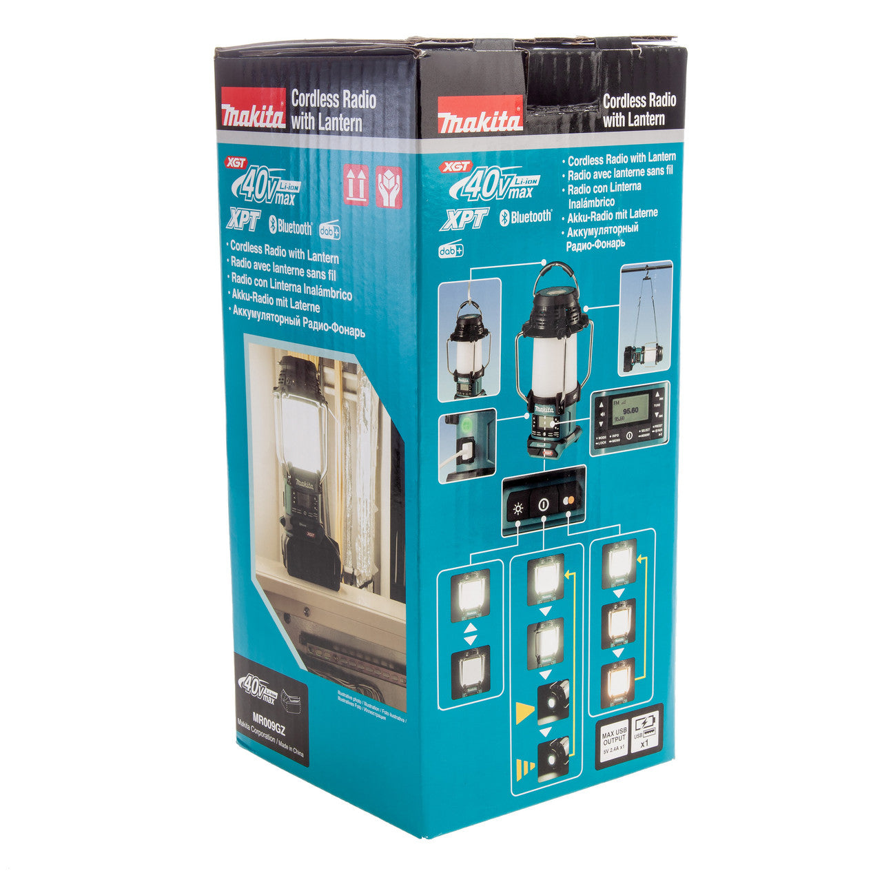 Makita 40V max XGT Bluetooth DAB/DAB+ Radio Lantern Body Only MR009GZ