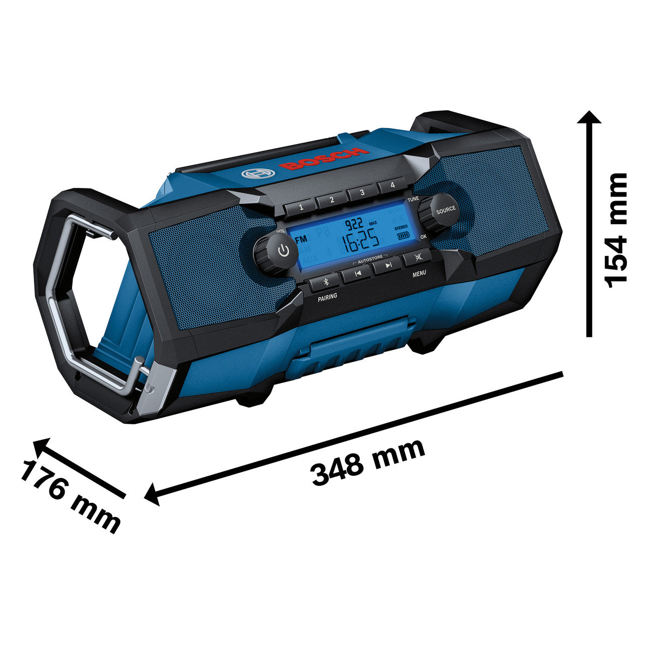 Bosch 18V Professional Job Site Radio Body Only Mains 100 – 240V GPB 18V-2 C