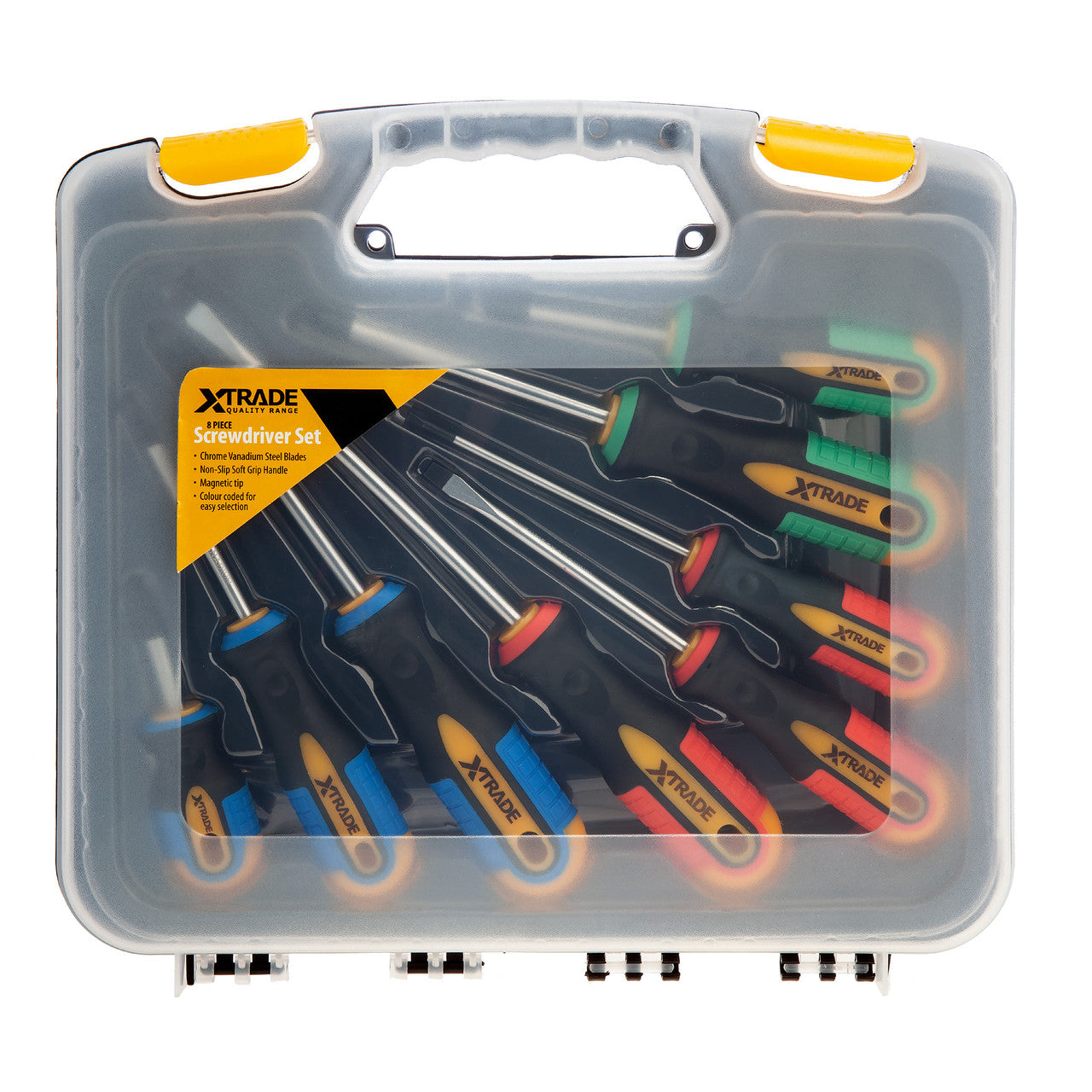 XTrade Screwdriver Mixed Set 8 Piece Non Slip Soft Grip Handle X0900064
