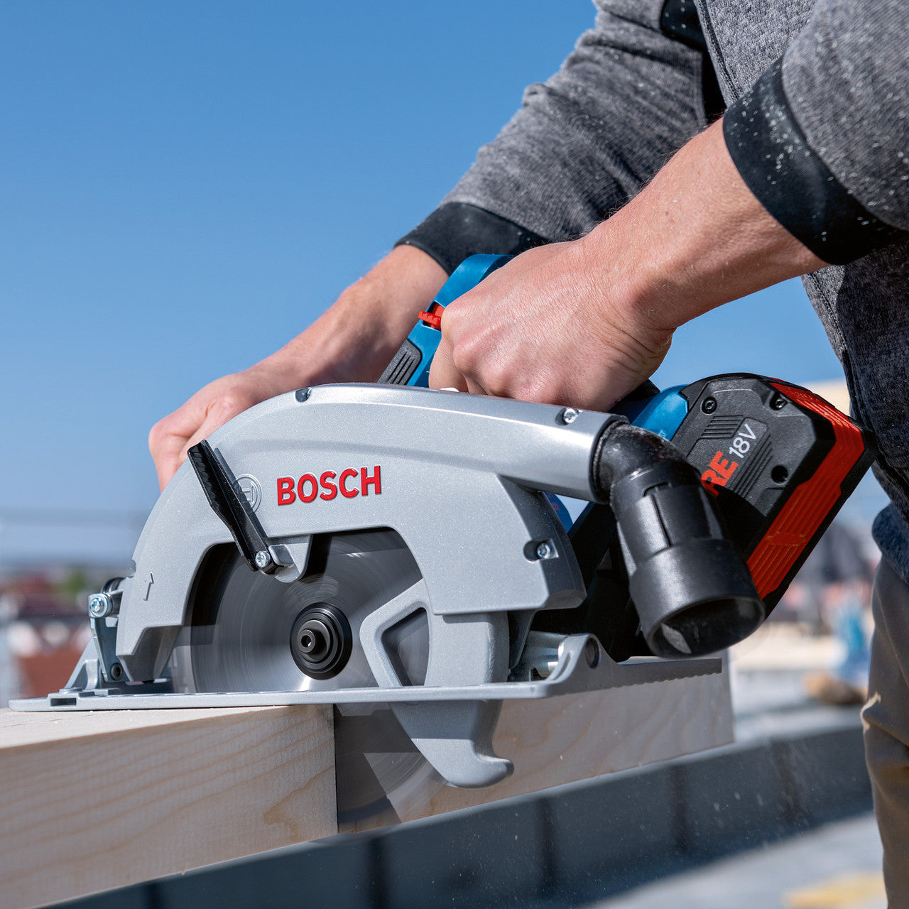 Bosch 190mm BITURBO Brushless Circular Saw Body Only Inc Wood Blade GKS 18V-70 L