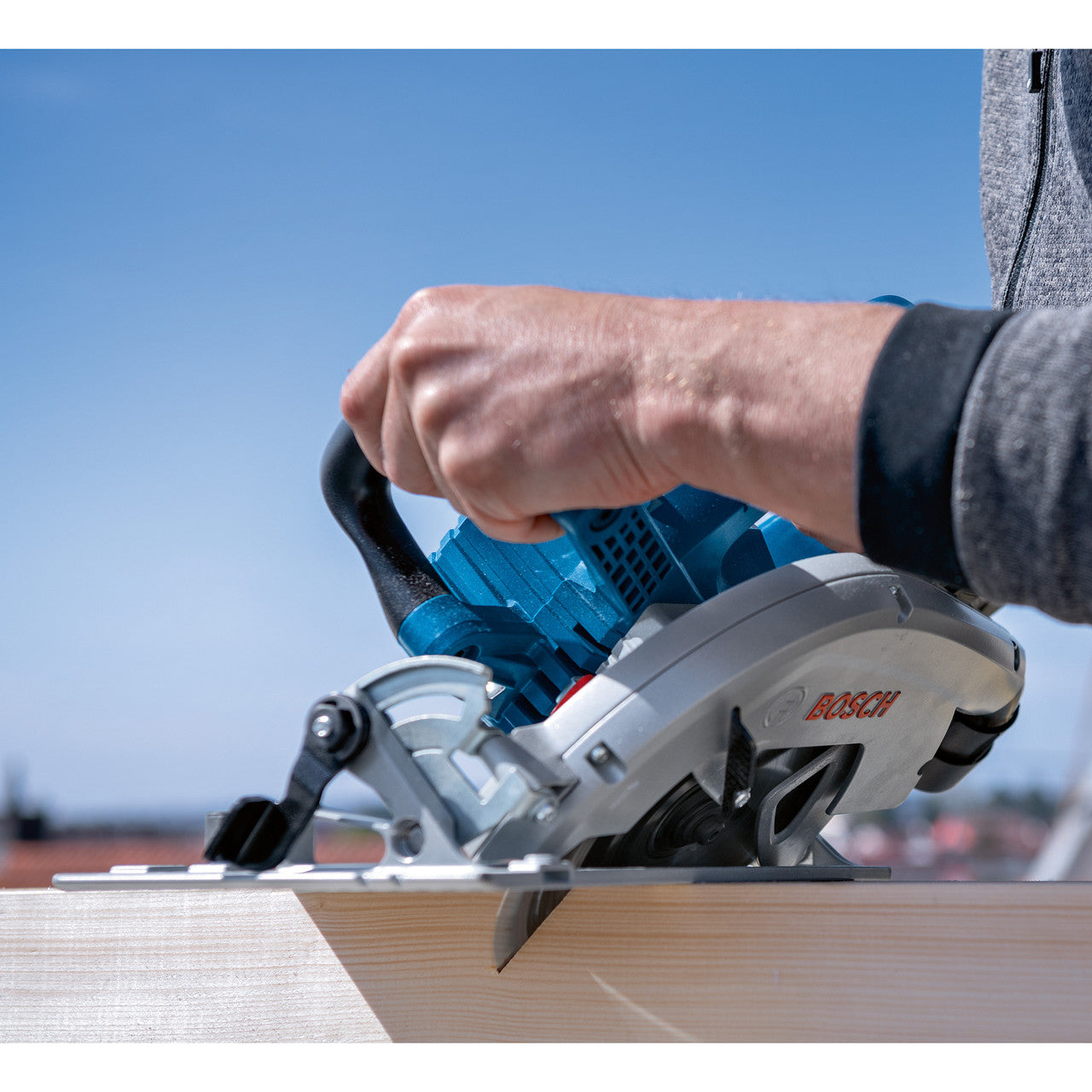 Bosch 190mm BITURBO Brushless Circular Saw Body Only Inc Wood Blade GKS 18V-70 L