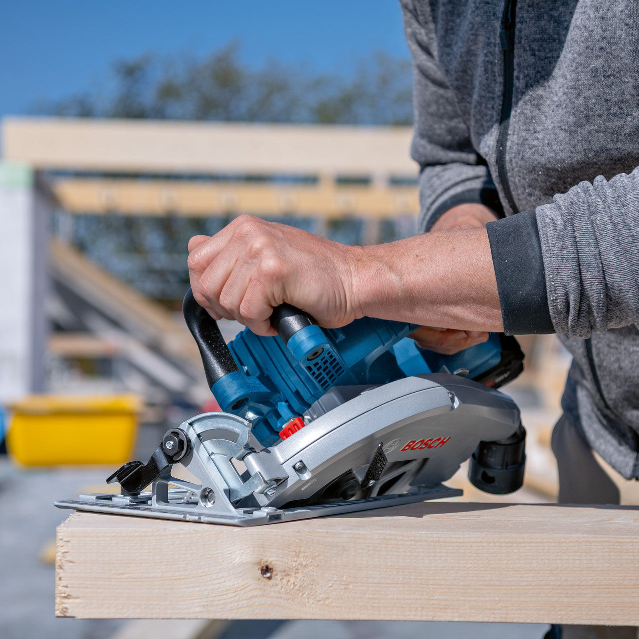 Bosch 190mm BITURBO Brushless Circular Saw Body Only Inc Wood Blade GKS 18V-70 L