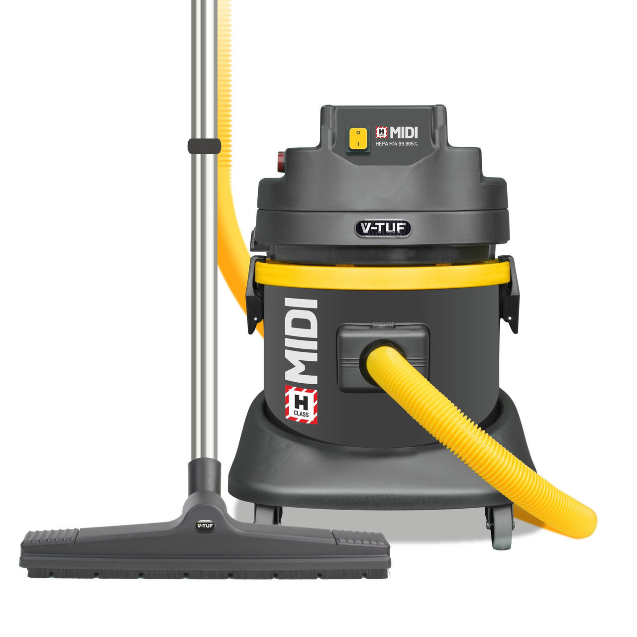 V-TUF H Class Midi Wet & Dry Dust Extractor 21L 110V New Safety Version MIDIH110
