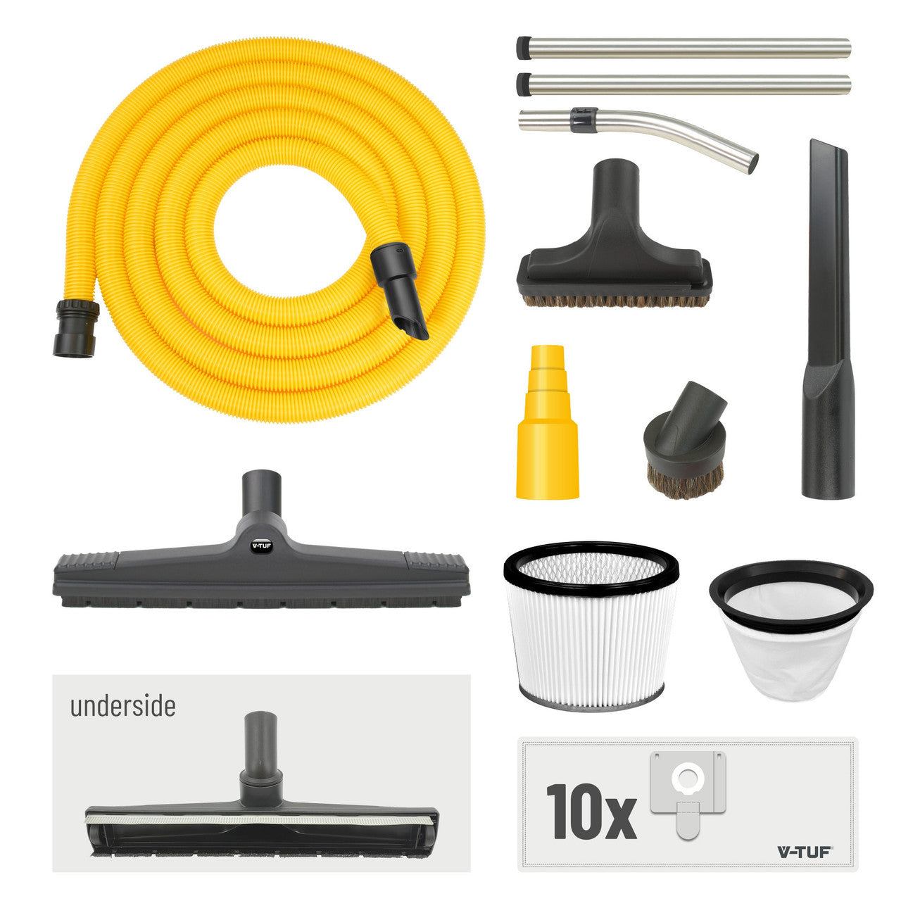 V-TUF H Class Midi Wet & Dry Dust Extractor 21L 110V New Safety Version MIDIH110