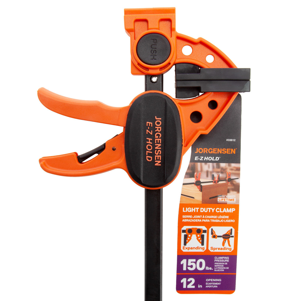 Pony Jorgensen E-Z Hold Light Duty Spreader Expandable Clamp 12in 33612