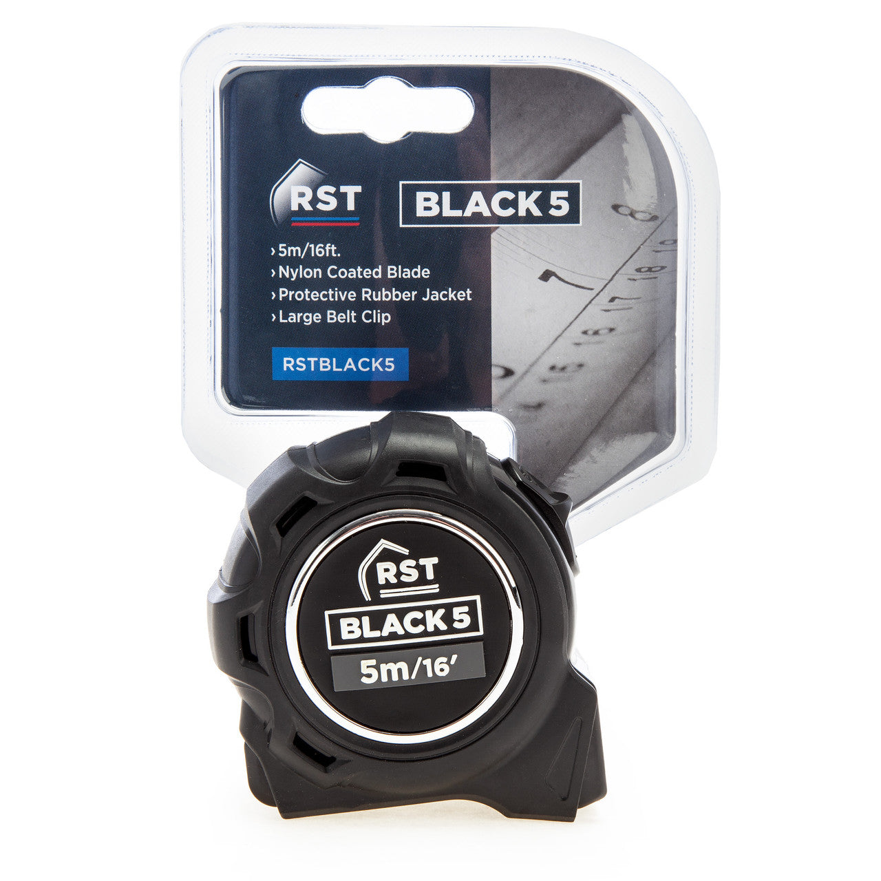 RST BLACK5 Metric Imperial Tape Measure 5m RST-RSTBLACK5
