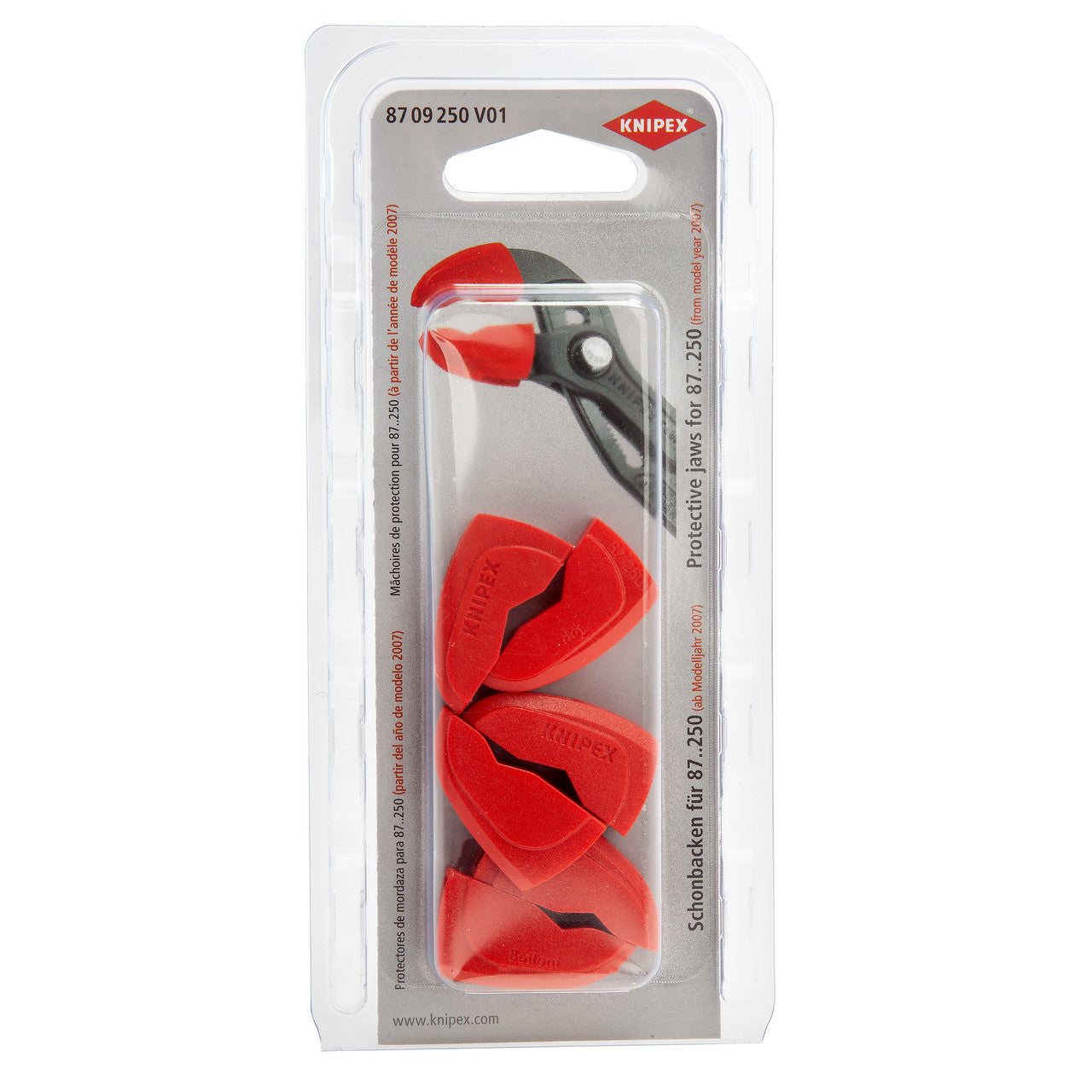 Knipex Protective Jaw Covers For Pliers And Grips 3 Pairs 86 x 16 mm 8709250V01
