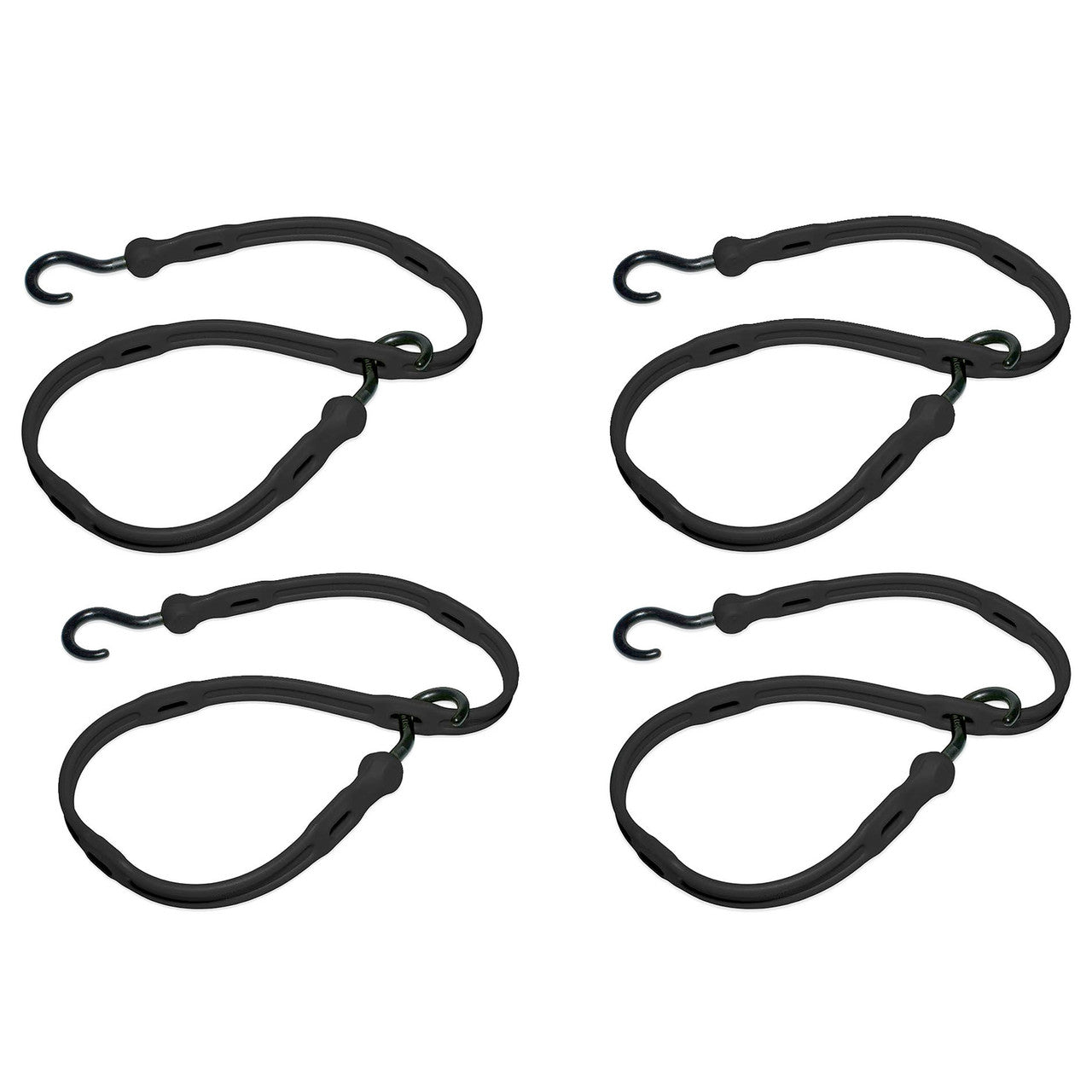 Perfect Bungee Adjust-A-Strap Bungee Cords Black 91cm/36in 4Pk AS36BK4PK-BXST