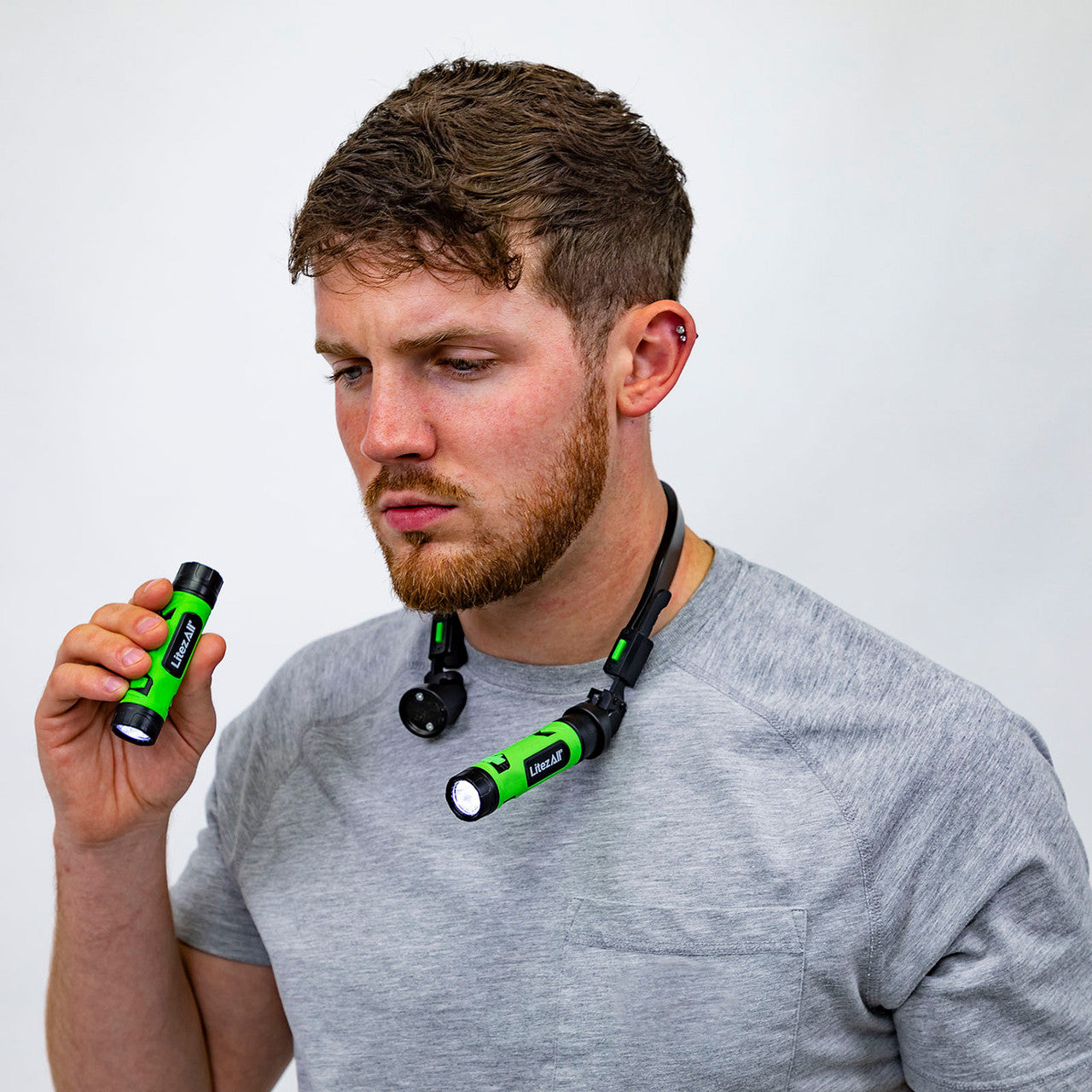 LitezAll Rechargeable Neck Light 100 Lumens 3.7V 14500 lithium-ion 25515