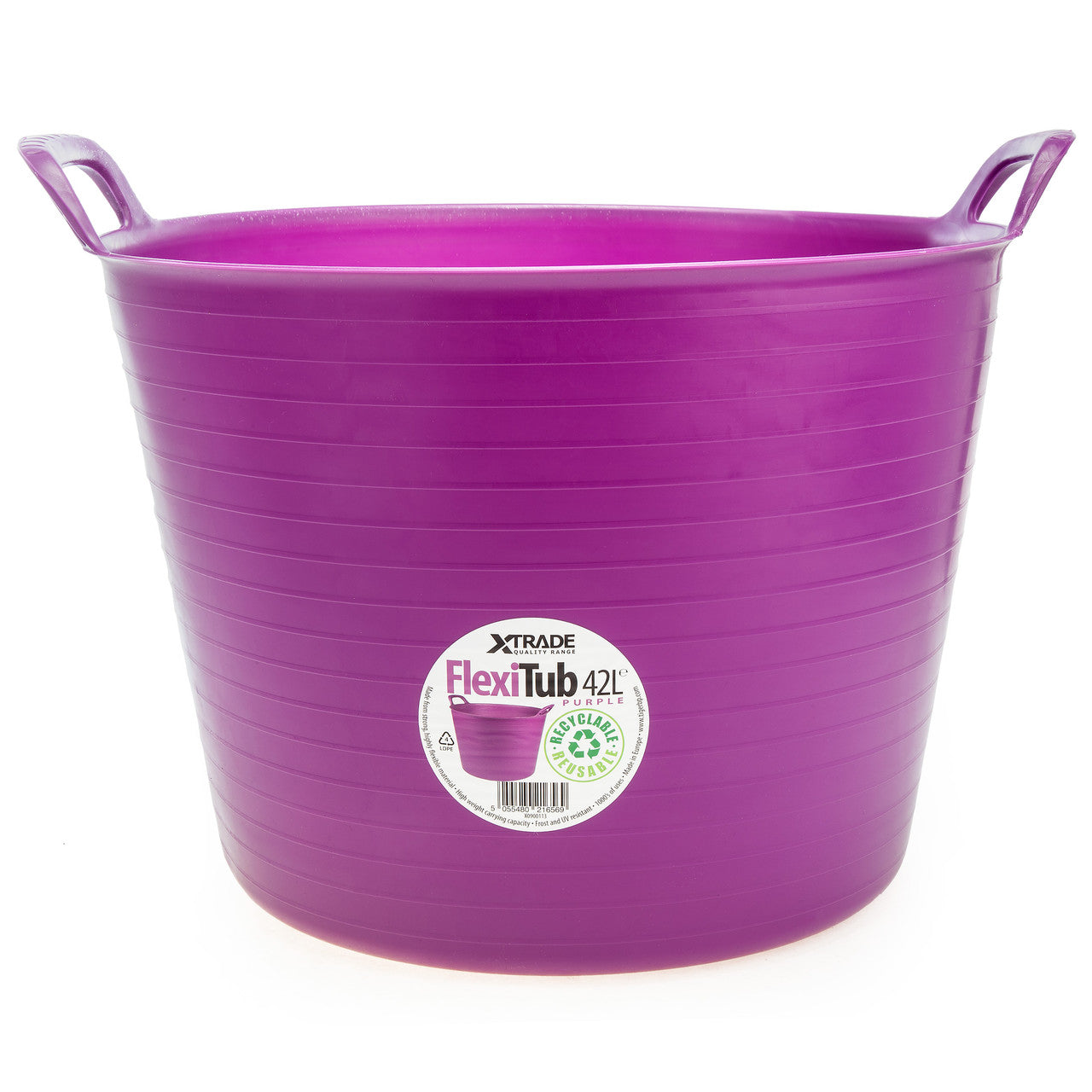 XTrade FlexiTub Purple 42L Plastic With Handles X0900113