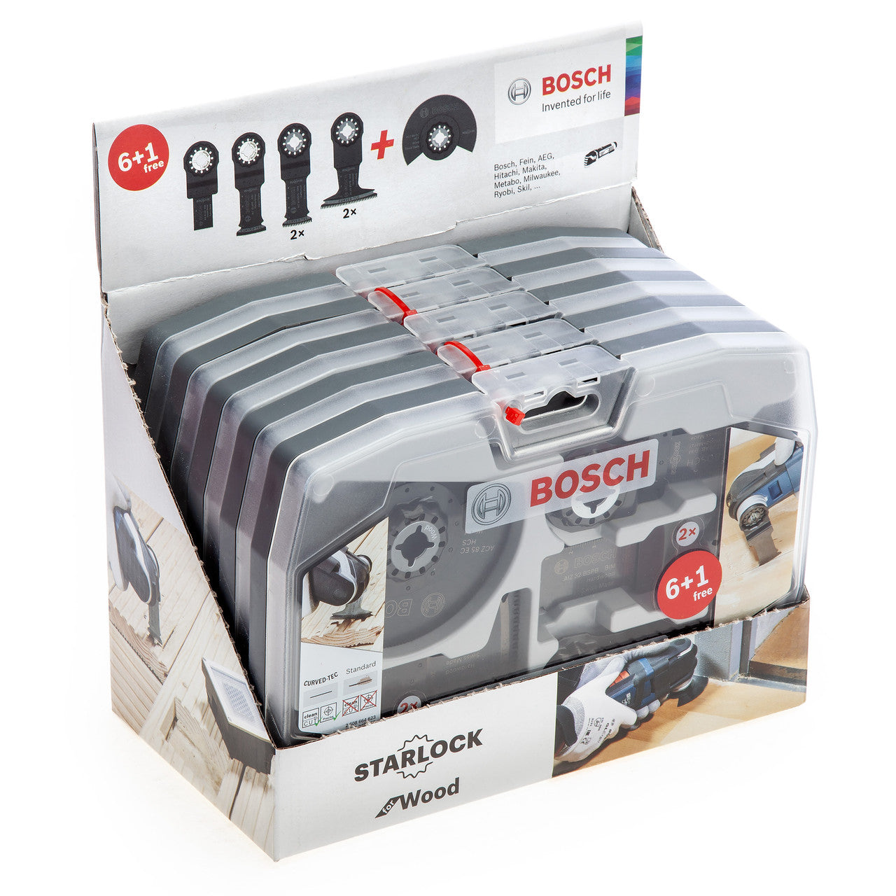 Bosch Starlock Wood Working Multi-Tool Blade Set 7 Piece 2608664623