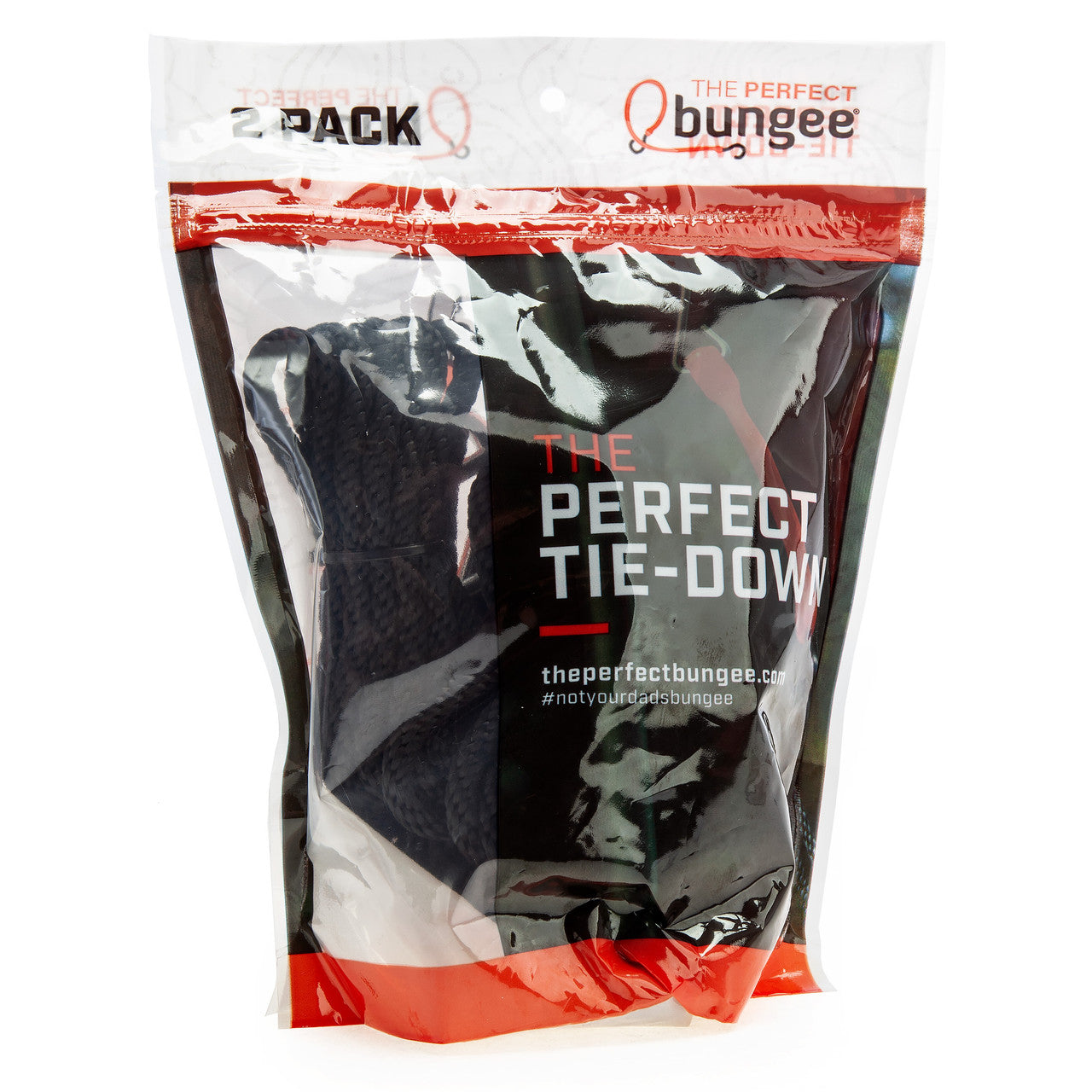The Perfect Bungee Tie Down Straps in Black 3.65m 12ft Pack of 2 PTDBK2PK