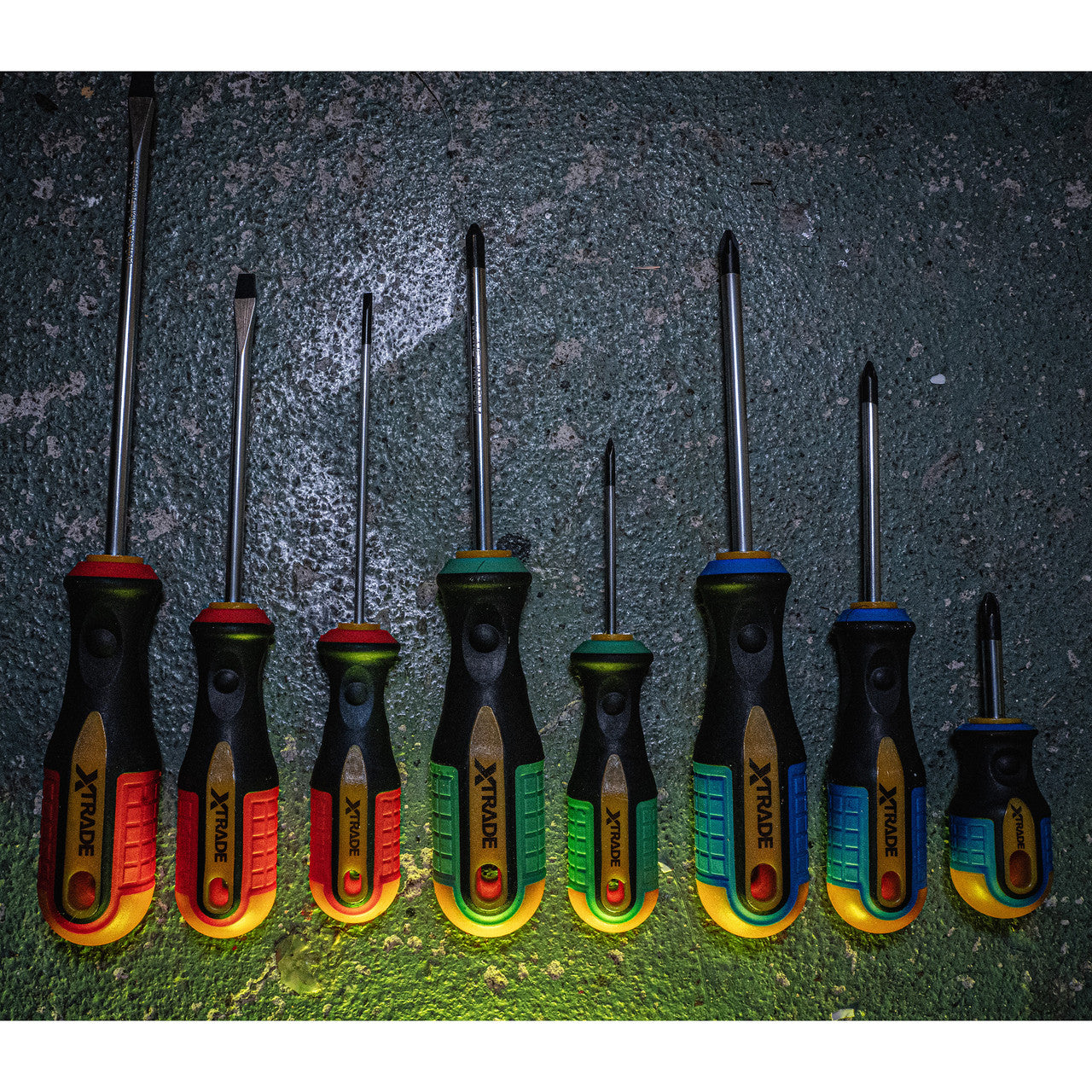 XTrade Screwdriver Mixed Set 8 Piece Non Slip Soft Grip Handle X0900064