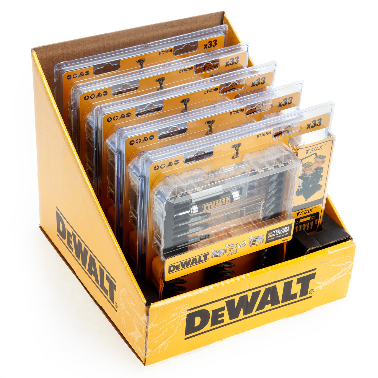 Dewalt Screwdriver Assorted Bit Set in Connectable Case 33 Piece DT70709