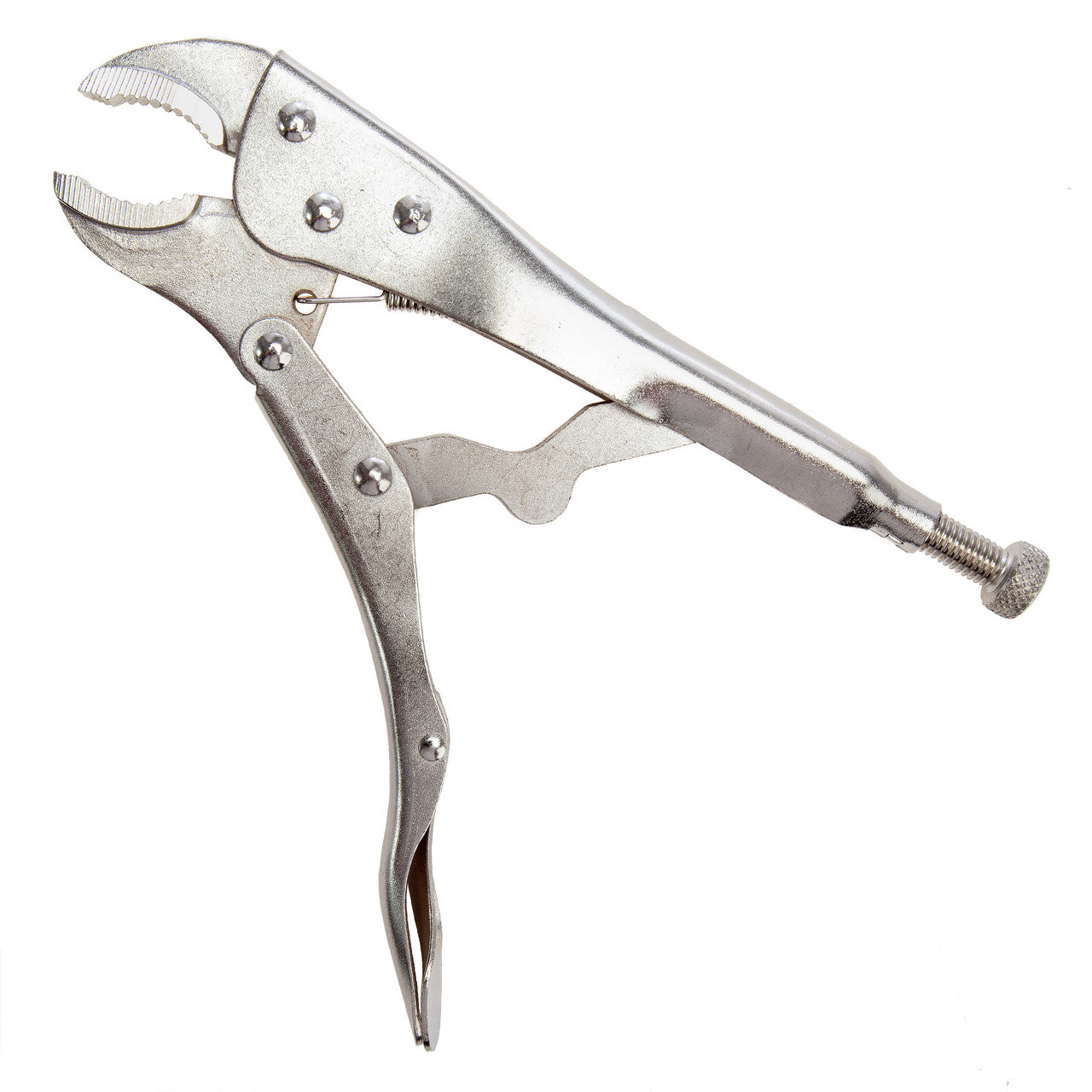 Siegen Locking Pliers With Curved Jaw 215mm Serrated Jaw Capacity 45mm S0487