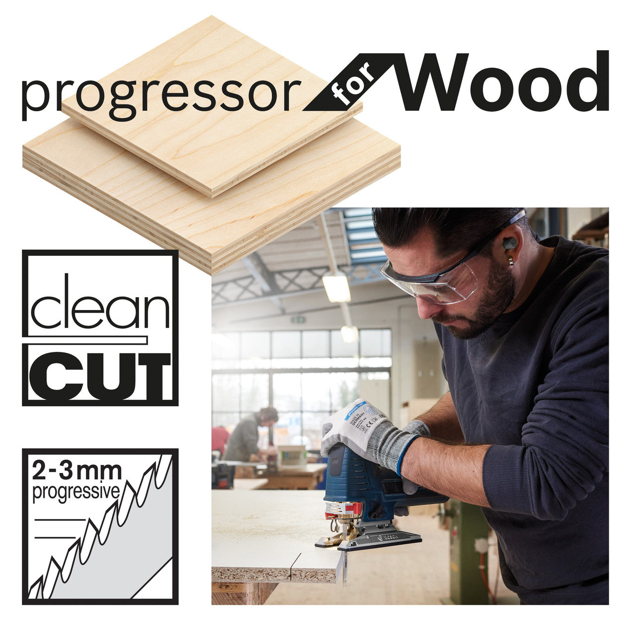 Bosch Progressor for Wood Jigsaw Blades 5 Pack T234X