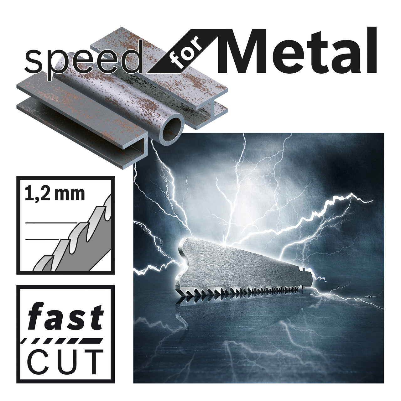 Bosch Speed for Metal Jigsaw Blades 5 Pack T321AF