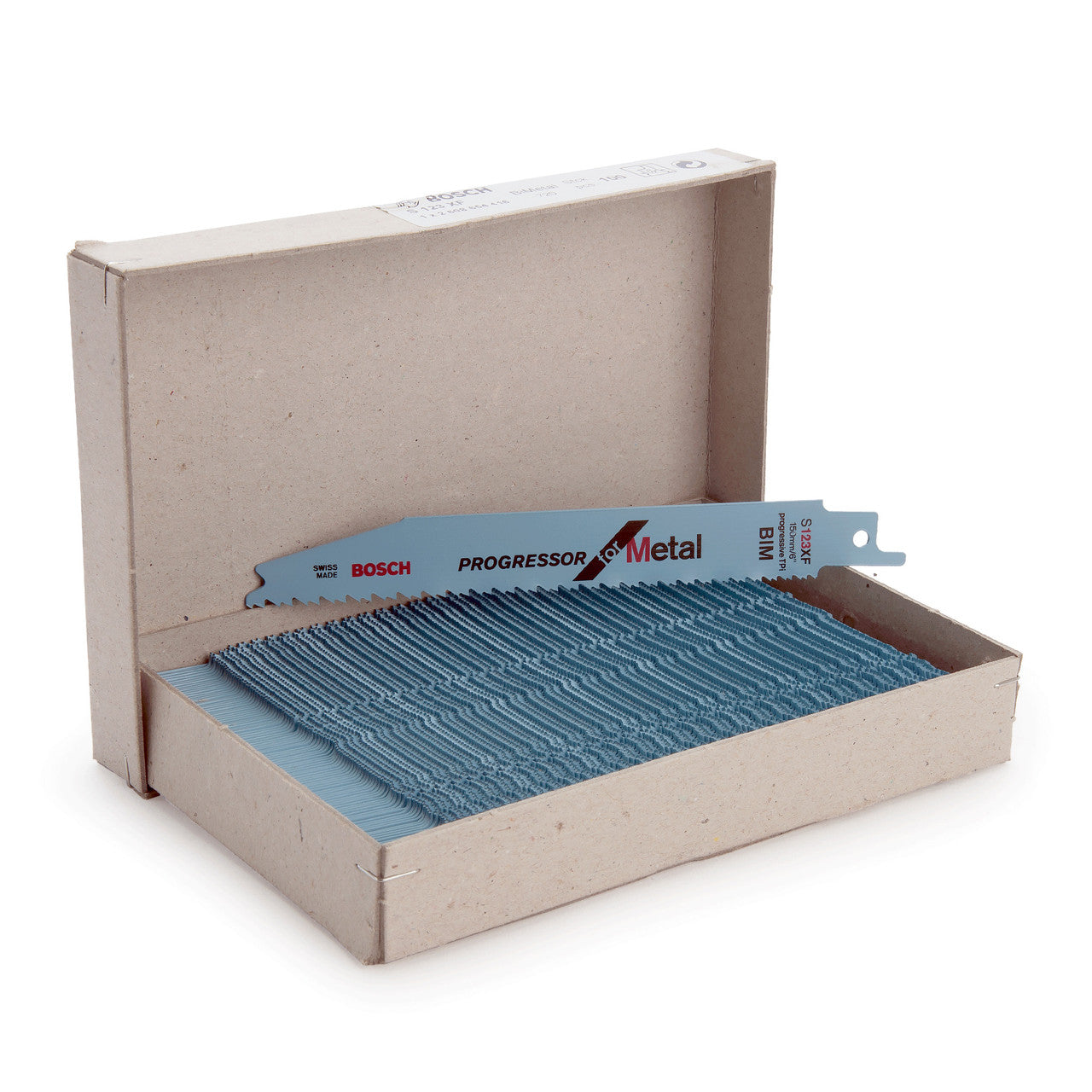 Bosch Progressor Reciprocating Saw Blades for Metal Pack of 100 S123XF