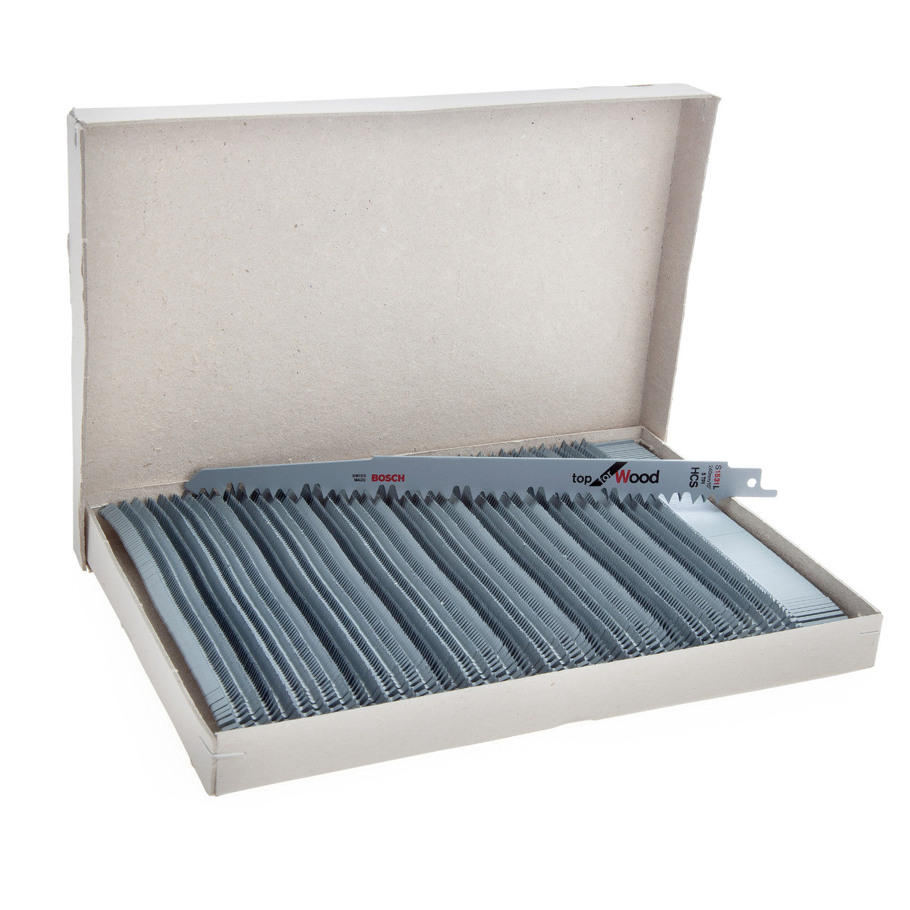 Bosch L Top Reciprocating Saw Blades for Wood 240mm Pack Of 100 S1531