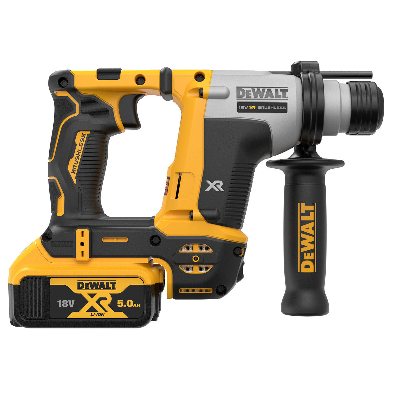 Dewalt 18V XR Brushless SDS Plus Hammer Drill (2 x 5.0Ah Batteries DCH172P2