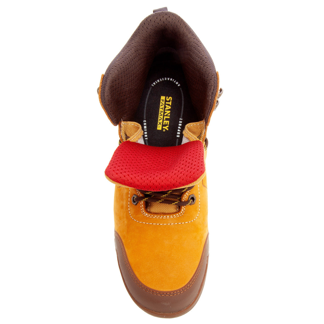 Stanley FatMax Bergen Safety Boots Honey Steel Toe And Midsole Size 8