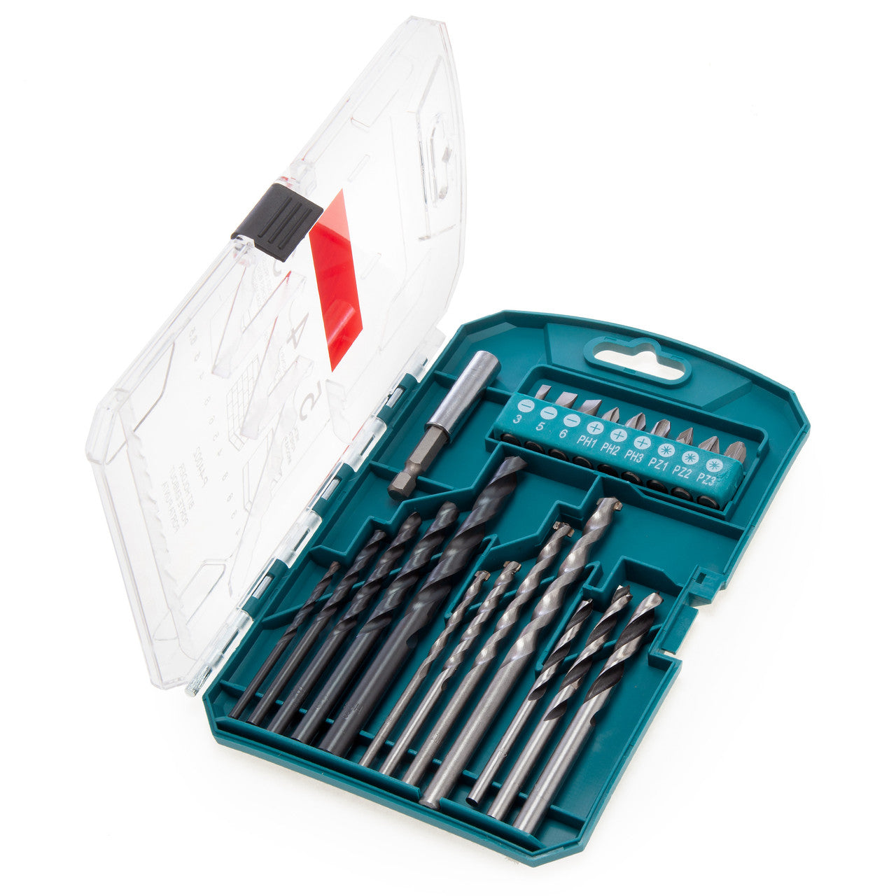 Makita Drill and Screwdriver Bit Set 22 Piece Inc Magnetic Bit Holder P-44002