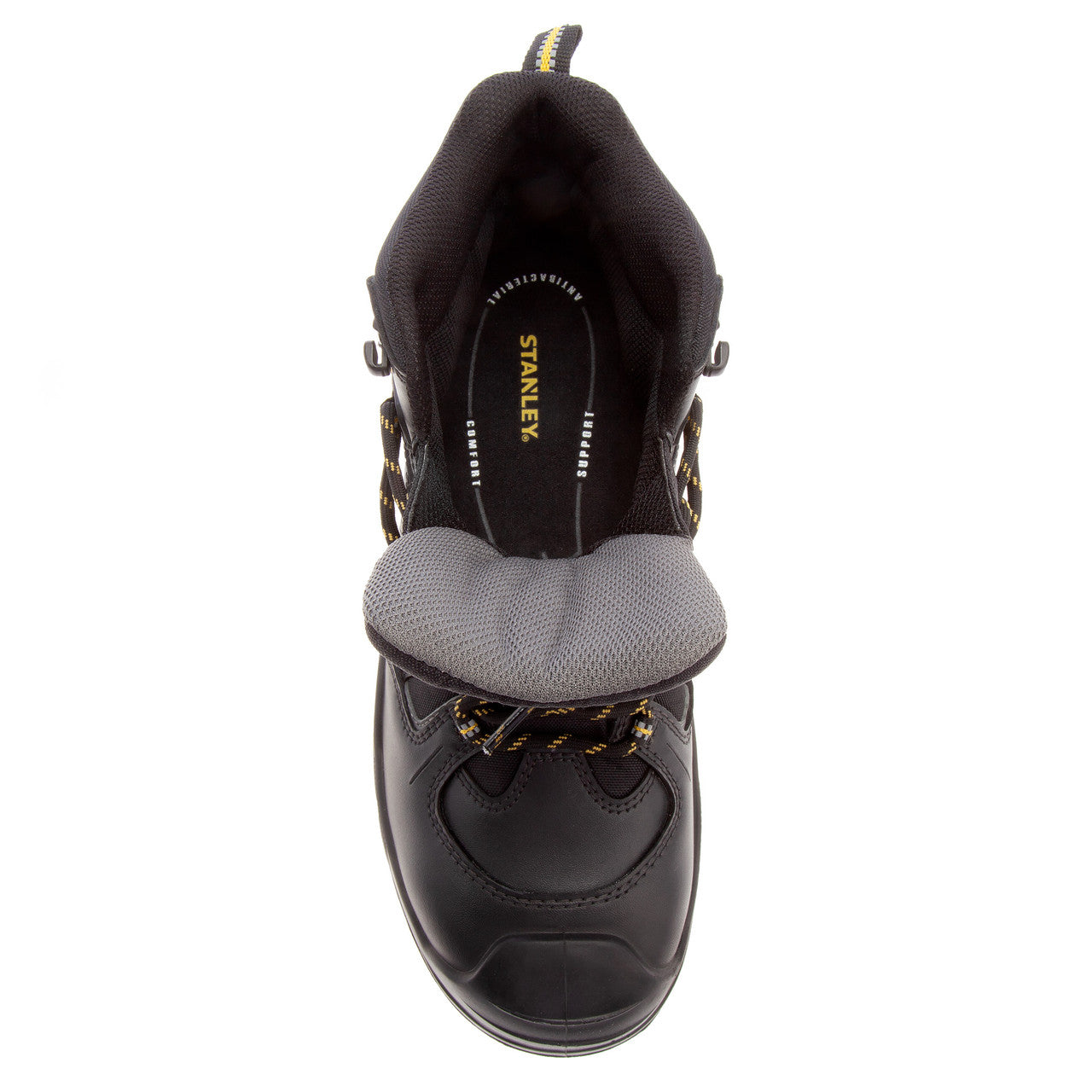 Stanley FatMax Wellbank Waterproof Safety Boots Black Premium Leather Size 9