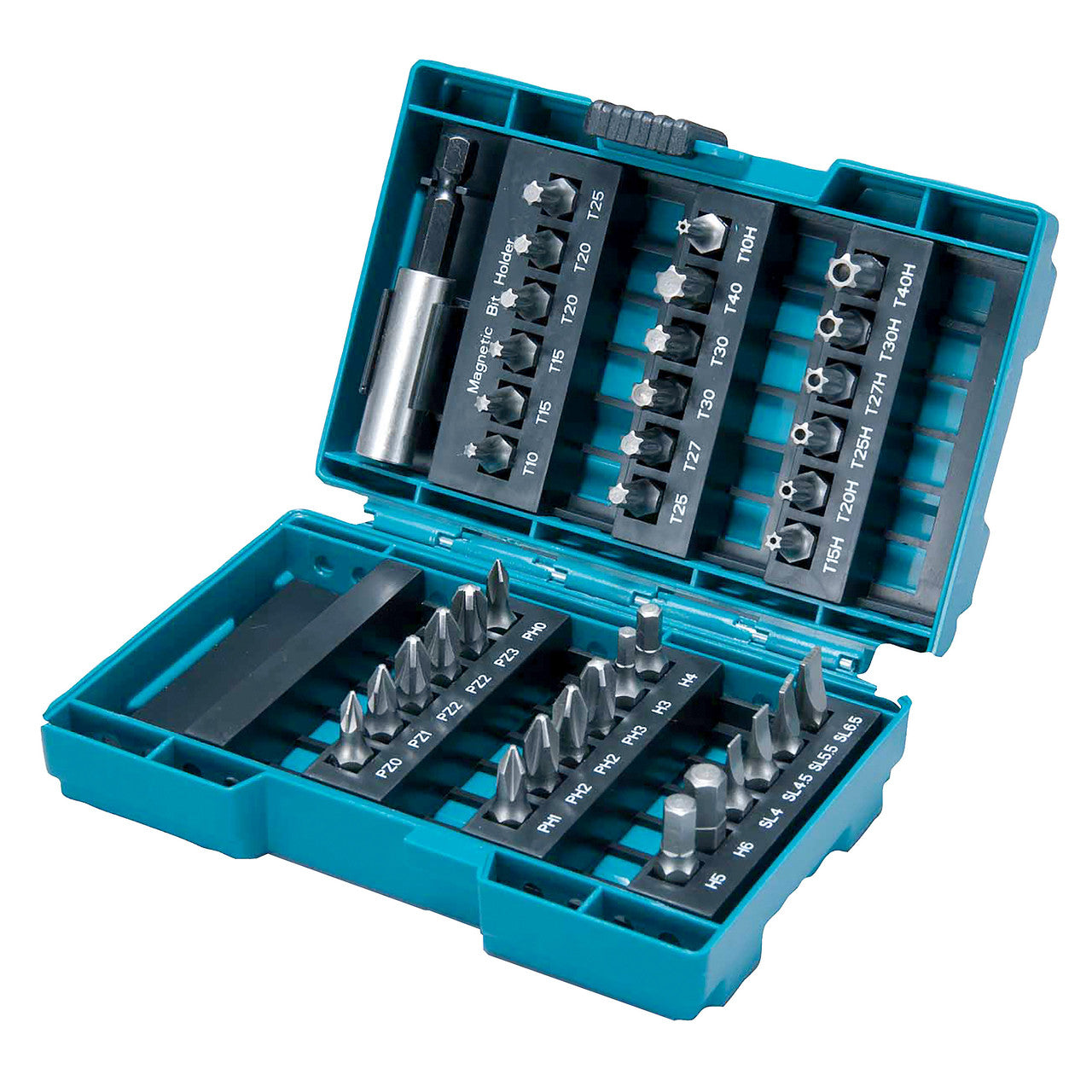 Makita Assorted Screwdriver Bit Set 37 Piece 60mm Magnetic Holder B-28606