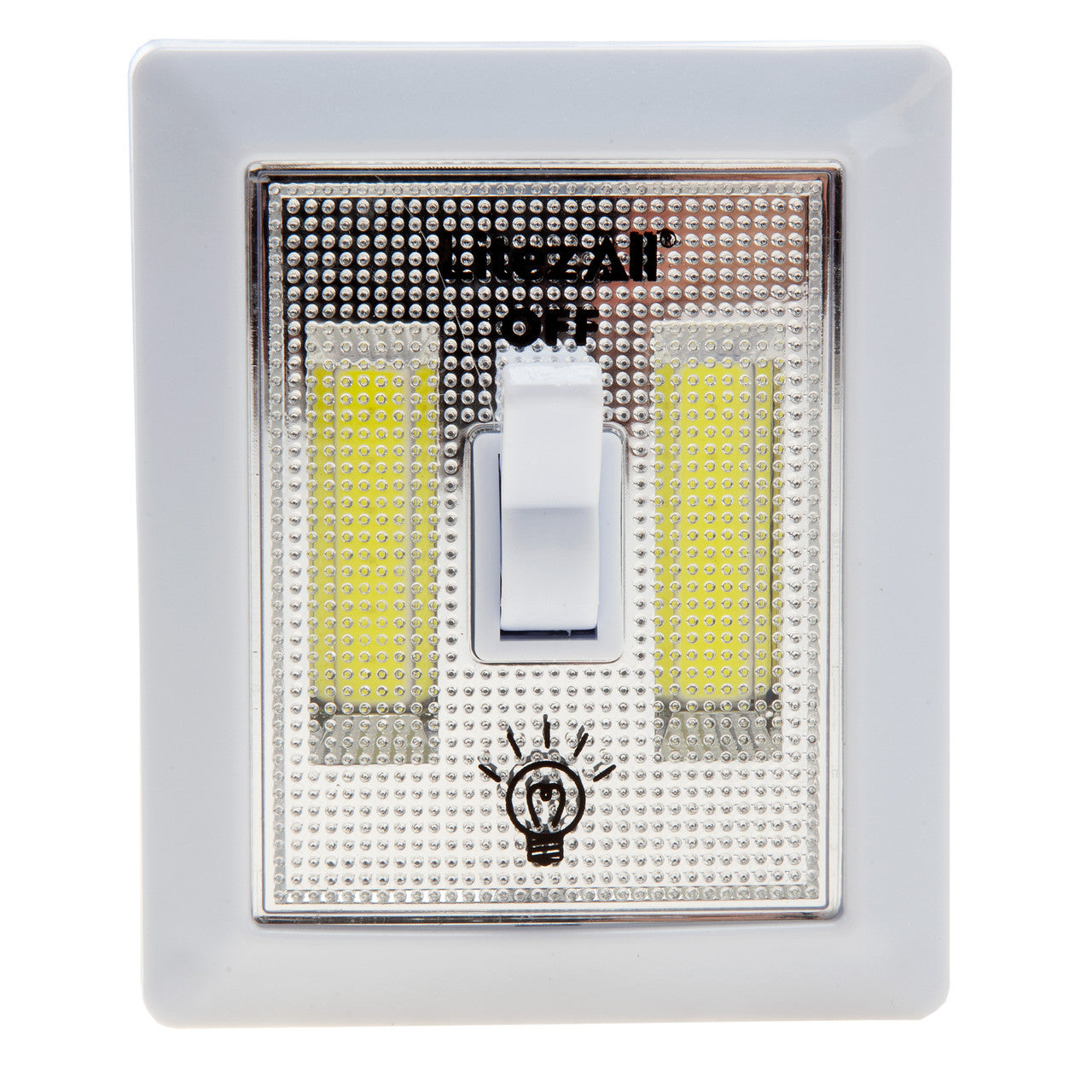 LitezAll Mini Wireless Self-Adhesive COB LED Light Switch 150 Lumens 4 Pk 21852