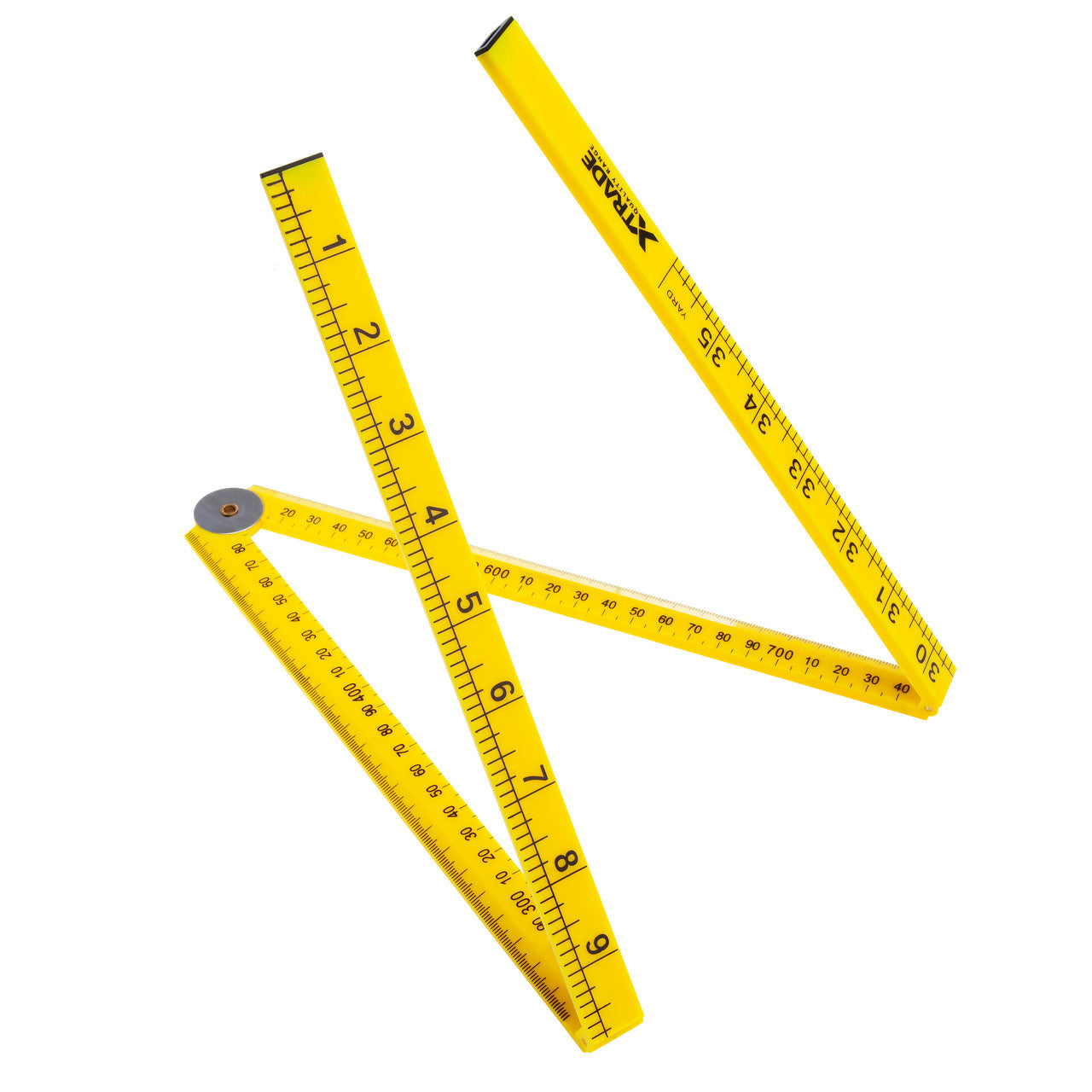 XTrade Folding Rule Metric and Imperial Rule 1m / 39in ABS Plastic X0900157