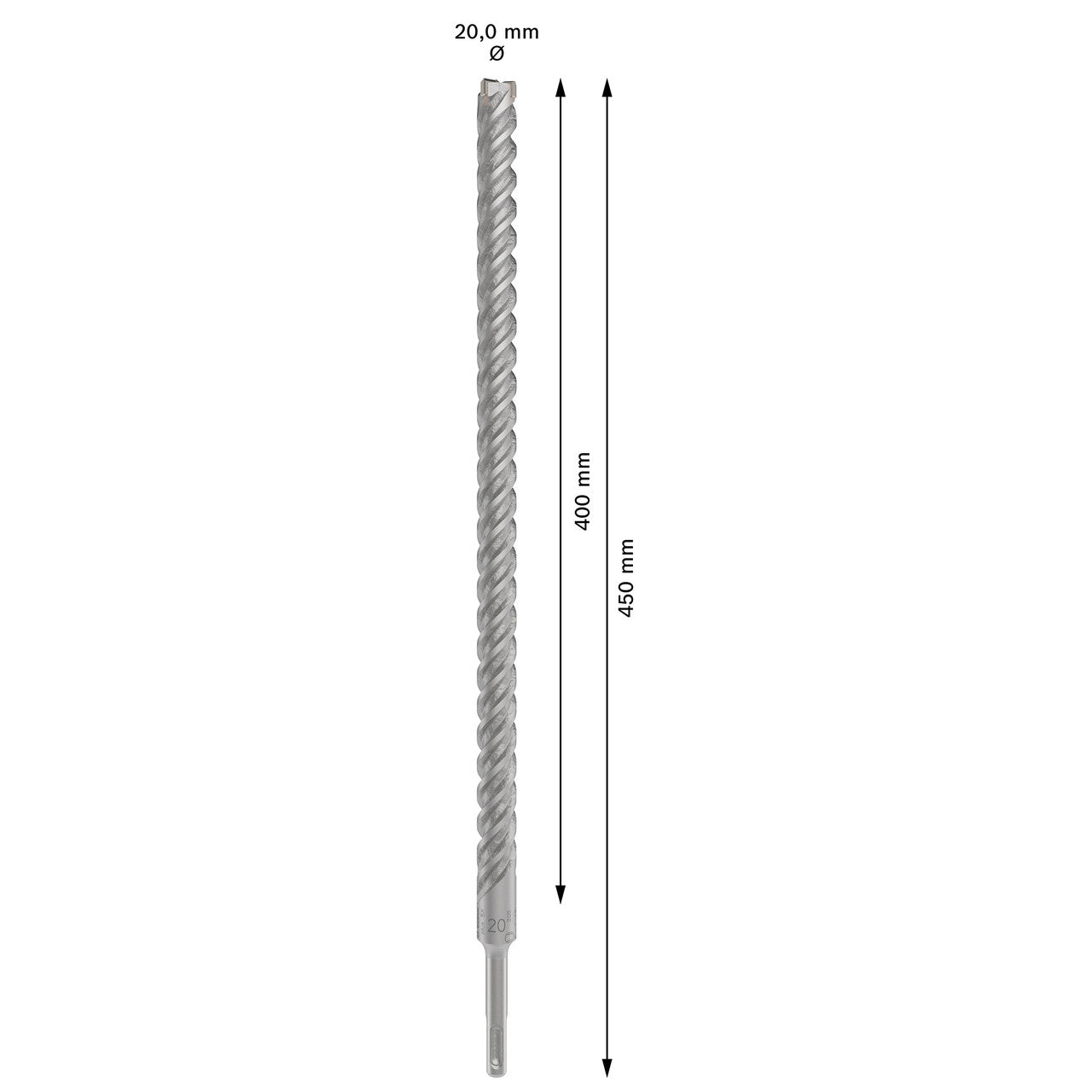 Bosch SDS+ 5X Masonry Drill Bit 20 x 400 x 450mm 2608836641
