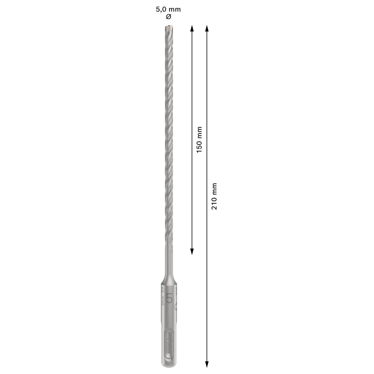 Bosch SDS+ 5X Masonry Drill Bit 5 x 150 x 210mm 2608833773