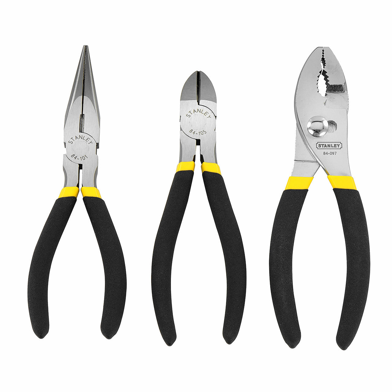 Stanley Plier Set 3 Piece Combination Longnose And Diagonal Cutter 0-84-114