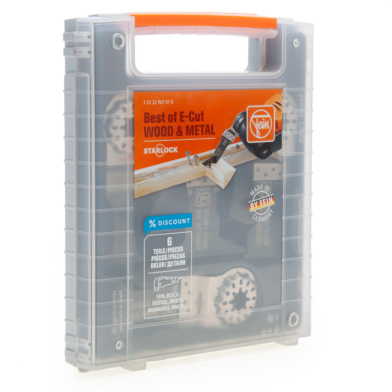 Fein E-Cut Starlock Blade Set for Wood and Metal 6 Piece 35222967010