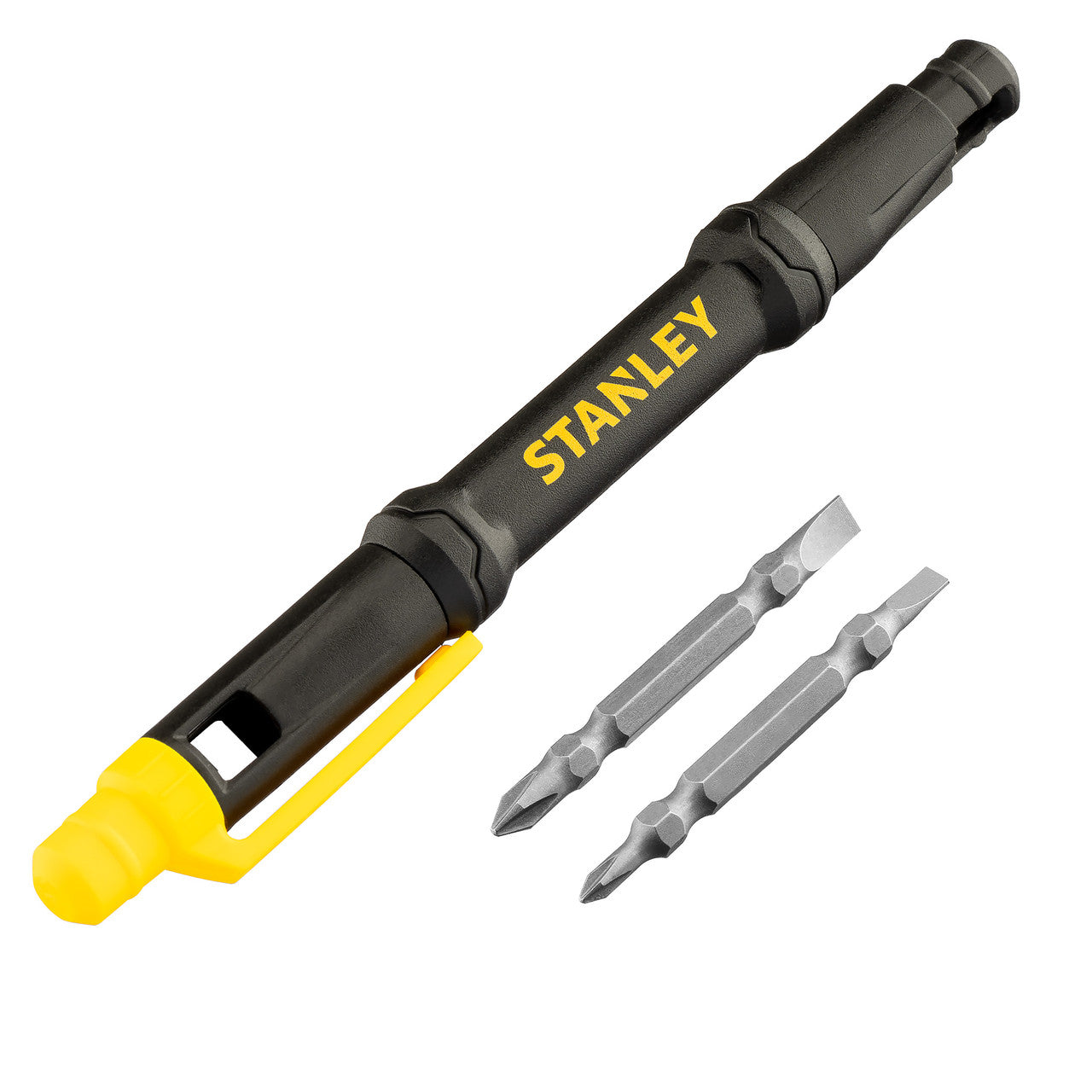 Stanley 4-in-1 Pocket Screwdriver 2 double-ended bits slotted/Phillips 66-344M