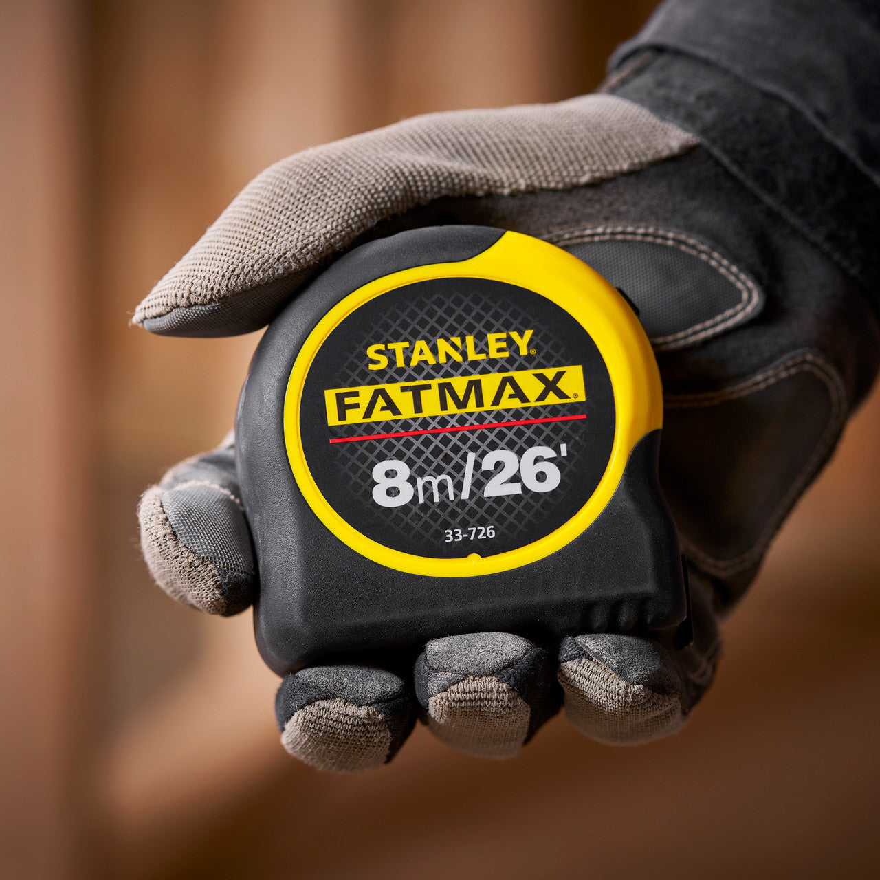 Stanley FatMax BladeArmor Tape Measure 26ft 8m Width 32mm 0-33-726