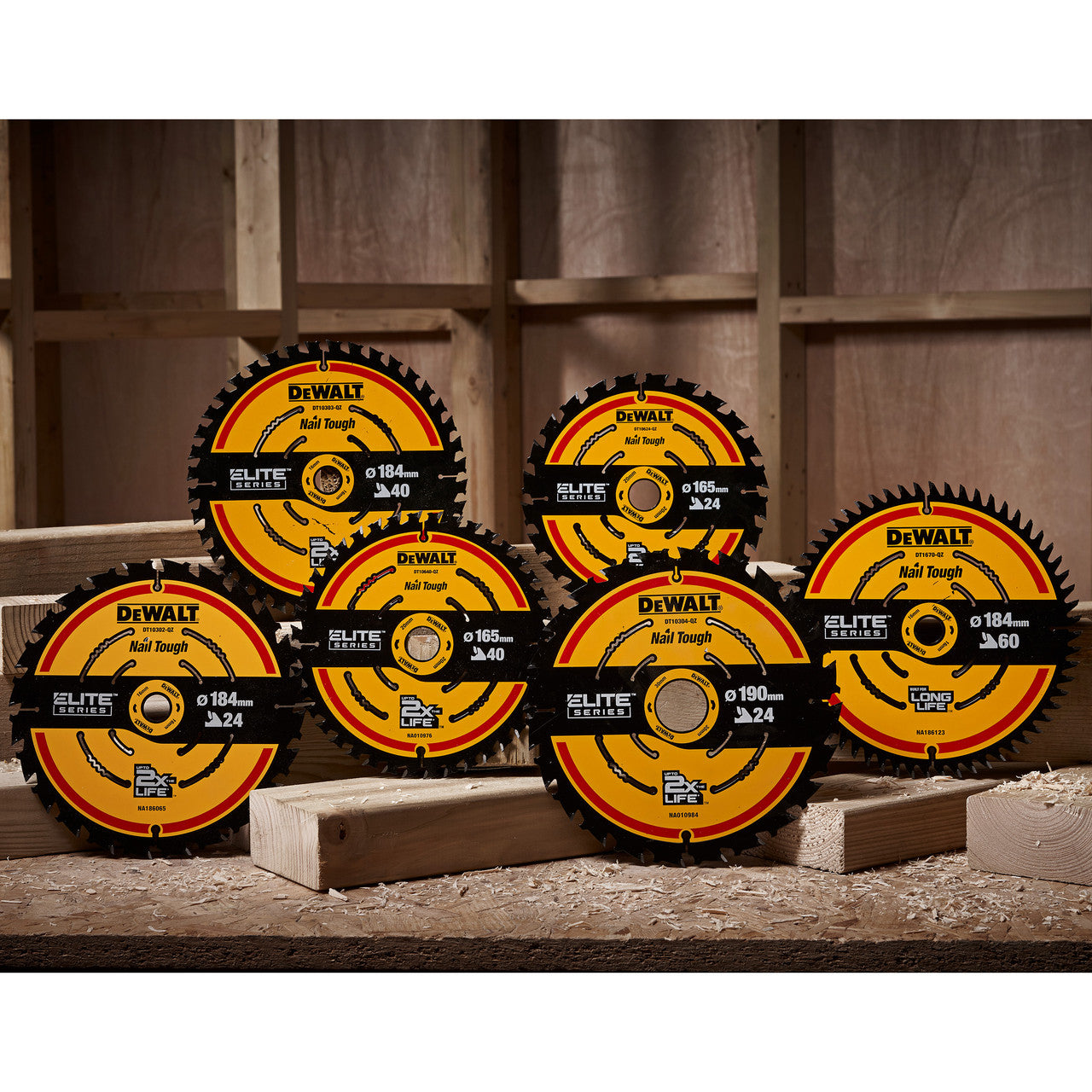 Dewalt ELITE Circular Saw Blade Nail Tough 184mm x 16mm 60T DT1670