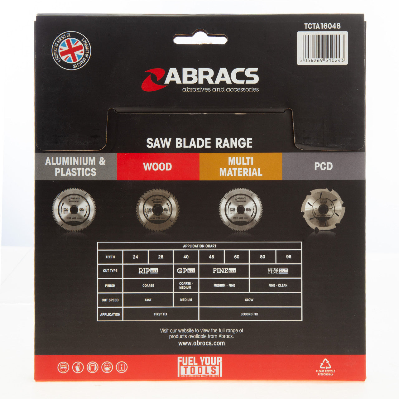 Abracs TCT Circular Saw Blade for Aluminium 160 x 20mm x 48T TCTA16048