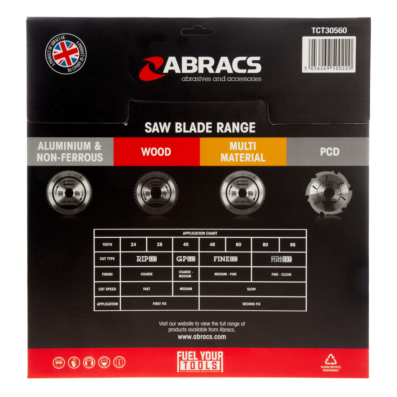Abracs TCT Circular Saw Blade for Wood 305 x 30mm x 60T TCT30560