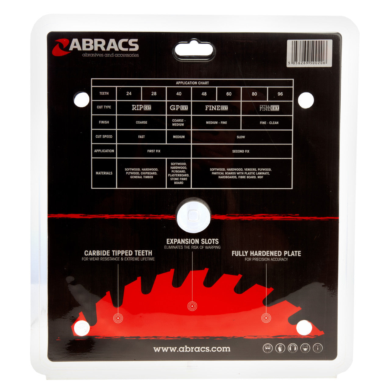 Abracs TCT Circular Saw Blade for Wood 250 x 30mm x 80T TCT25080