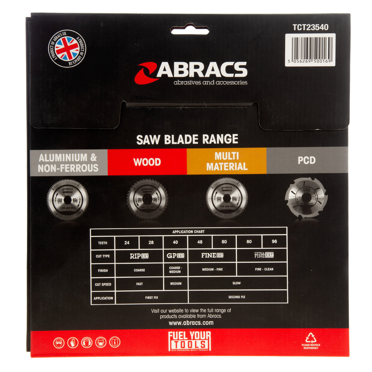 Abracs TCT Circular Saw Blade for Wood 235 x 30mm x 40T TCT23540