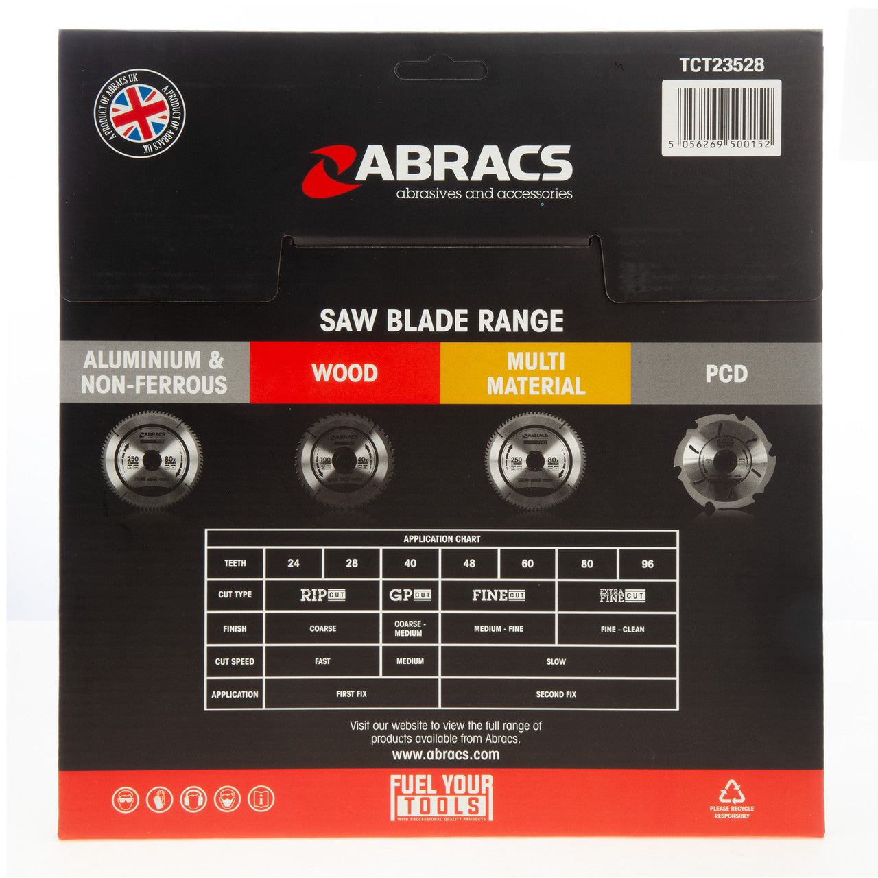 Abracs TCT Circular Saw Blade for Wood 235 x 30mm x 28T TCT23528
